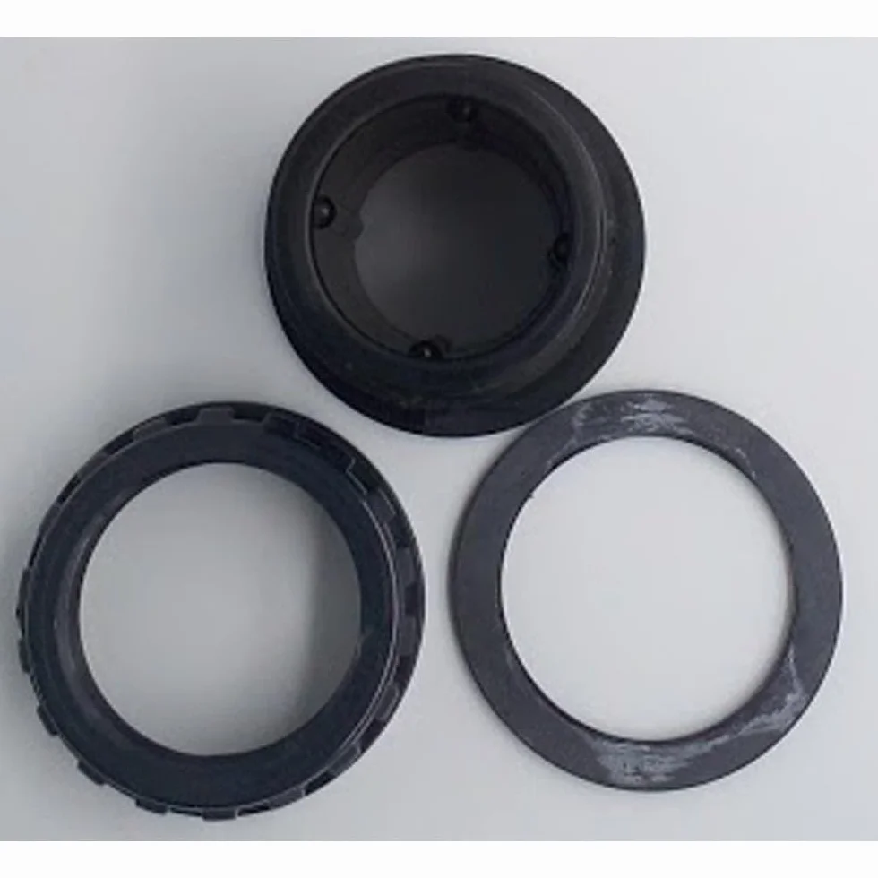Traversées de paroi en PVC 1 pouce lot de 2 pour raccord fileté aquaponie aquaculture