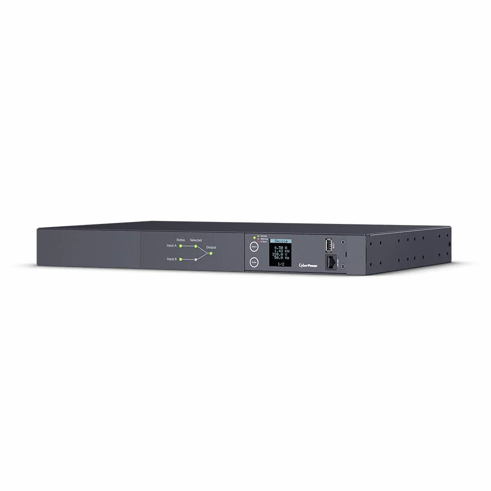 Cyberpower PDU24005 Commutateur de transfert automatique ATS 16 A 8 x C13 2 x C19