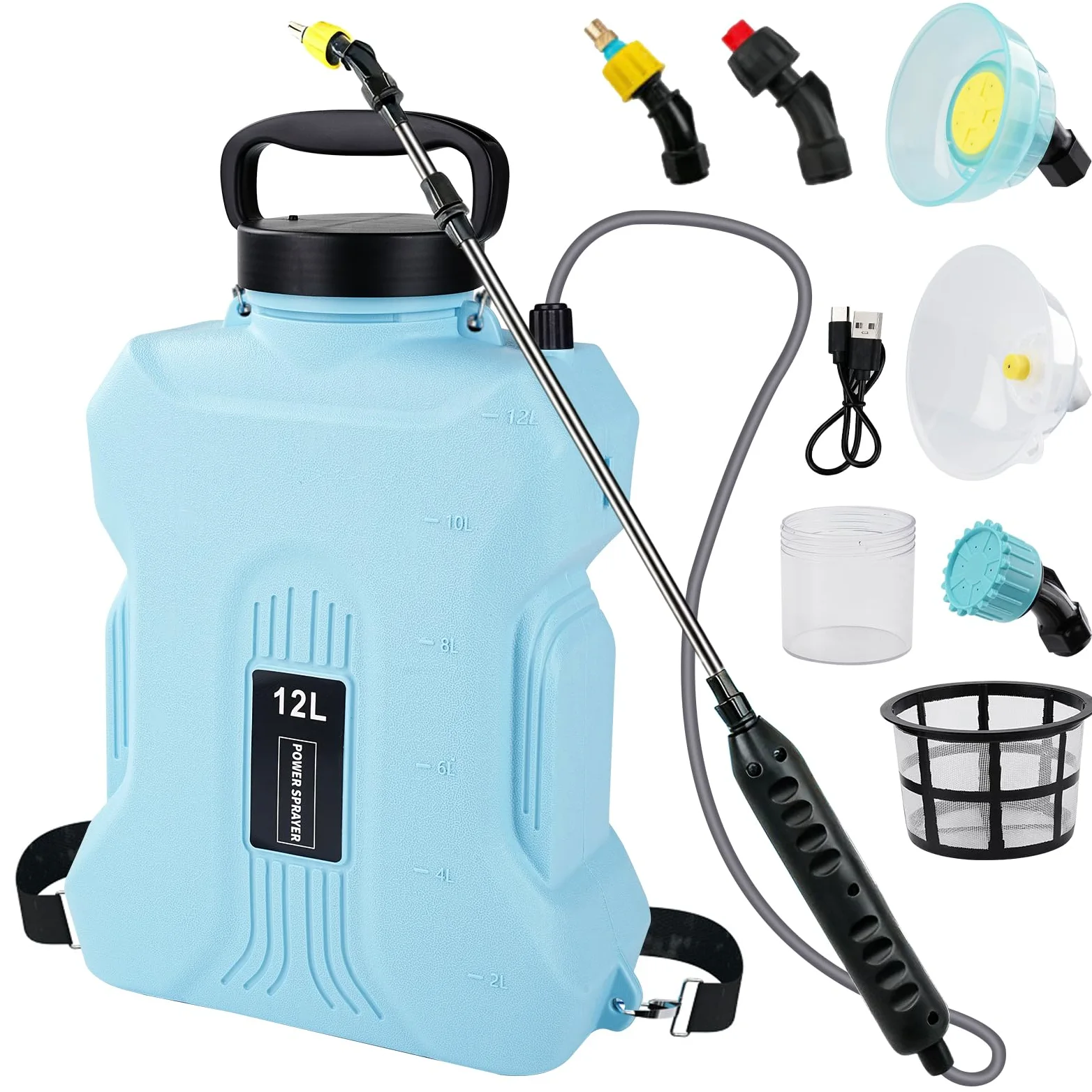 Pulvérisateur de Jardin électrique, désherbeur, arroseur, capacité de 12 L