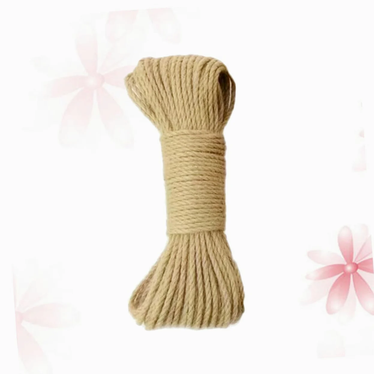 Hemobllo Corde de Jute Épaisse Naturelle de 30 M de Et 8 Mm de Diamètre pour Décorations Et Fleuristes