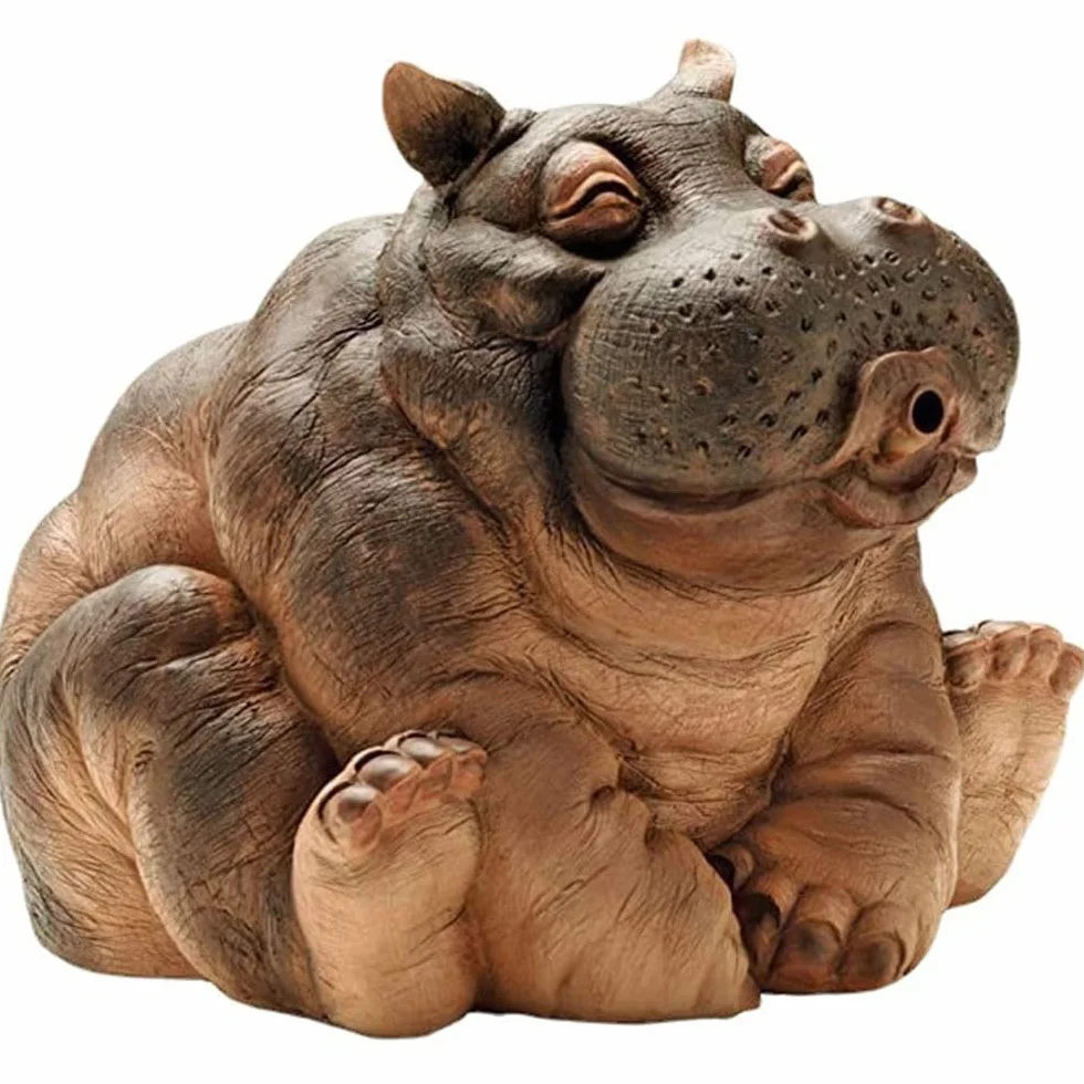 Statue d'hippopotame pour bassin et jardin aquatique