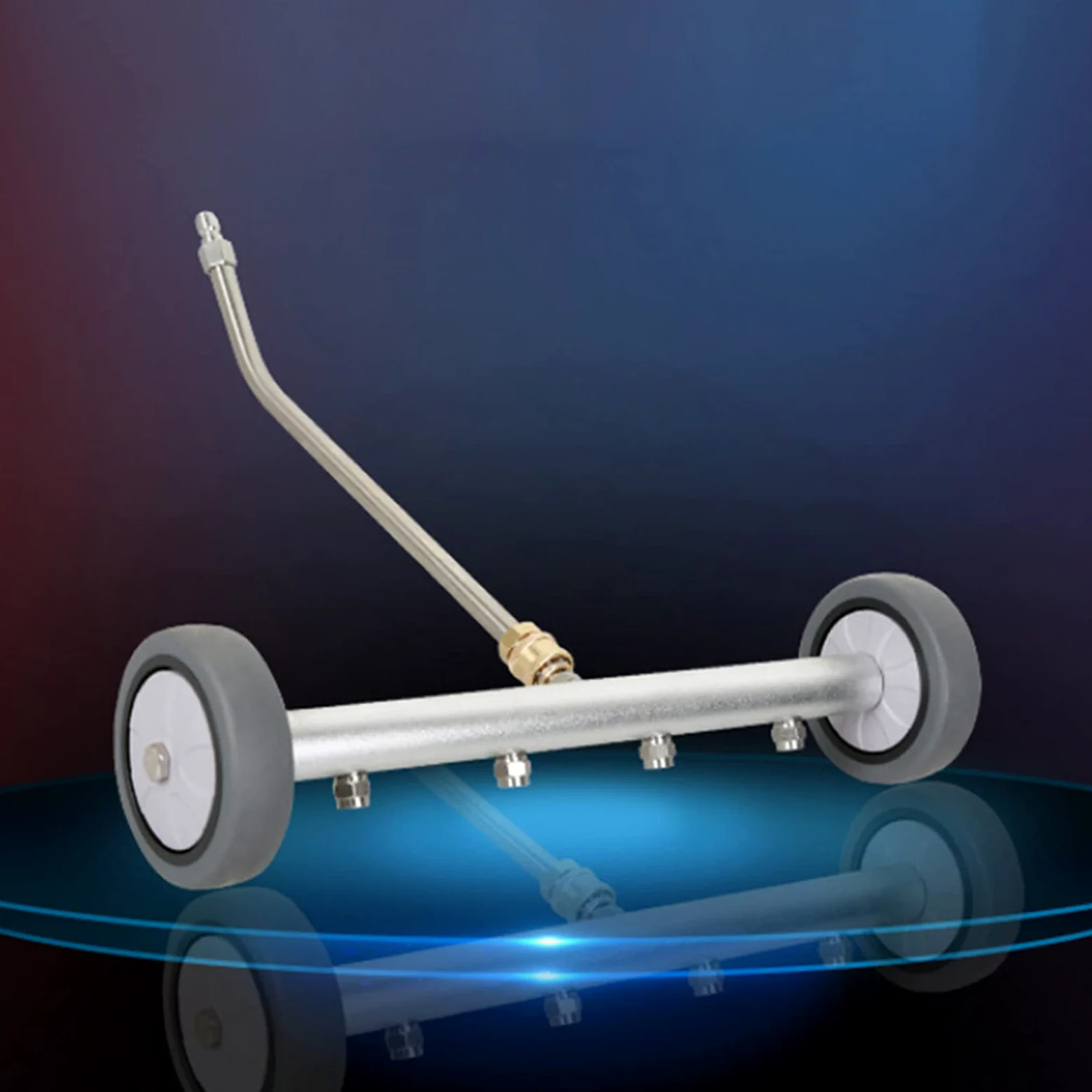 Laveuse à pression sous le chariot, nettoyeur de balai à eau en forme d'éventail, prise rapide 1/4 pour nettoyeur haute pression