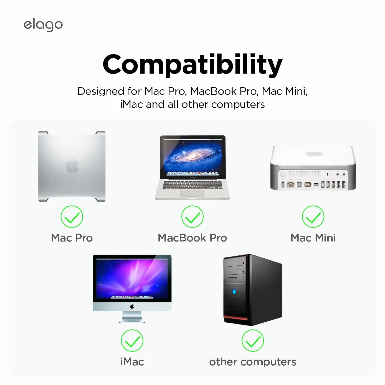 elago Adaptateur FireWire 400 vers 800 Compatible Mac Pro MacBook Pro Mac Mini iMac - Noir