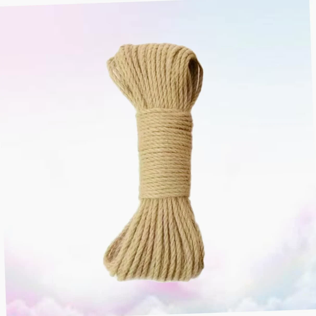 Hemobllo Corde de Jute Épaisse Naturelle de 30 M de Et 8 Mm de Diamètre pour Décorations Et Fleuristes