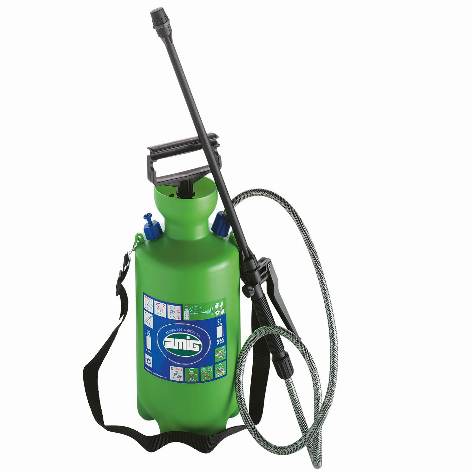 Amig - Pulvérisateur avec Pompe à Pression et Lance 2500-10 litres, Vert | Outils d'irrigation pour Le Jardinage ou l'agriculture