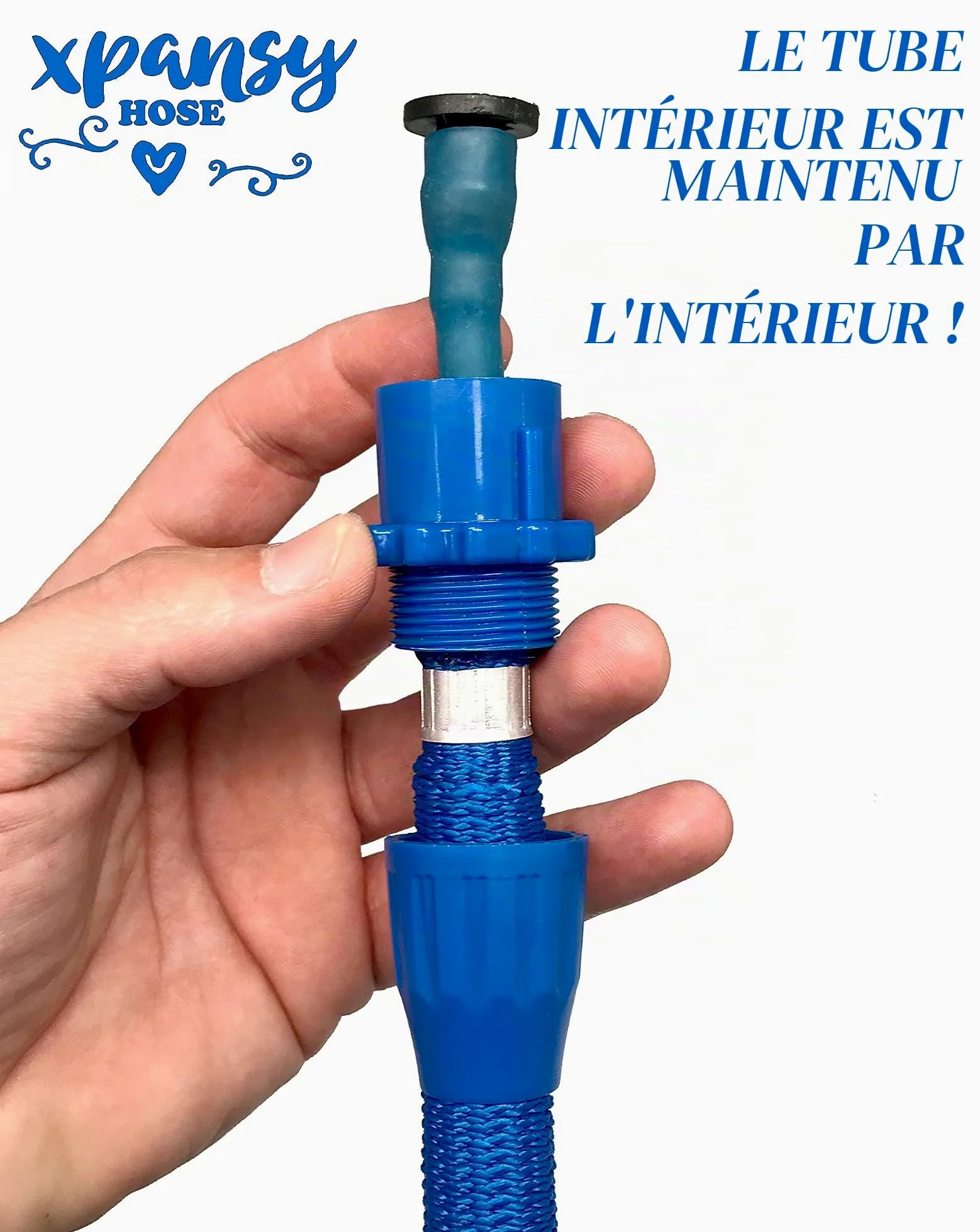 Xpansy Hose Pro C2622B Tuyau Extensible à Pression d'Eau, Bleu, 22,5 Mètres