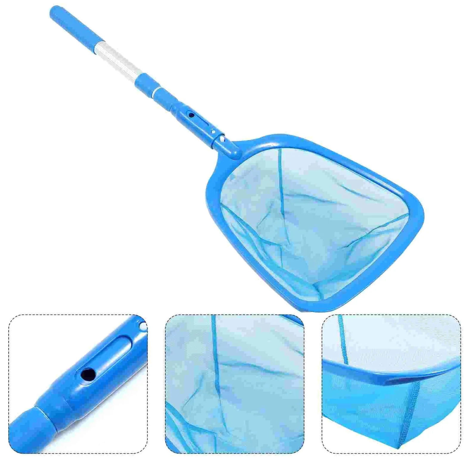 aspirateur Piscine Kit d'aspirateur de Nettoyage de Fond de Piscine, écumoire de Filet de Piscine, Filet d'atterrissage, Cage à crevettes, râteaux à Feuilles de Piscine Kit d'entretien