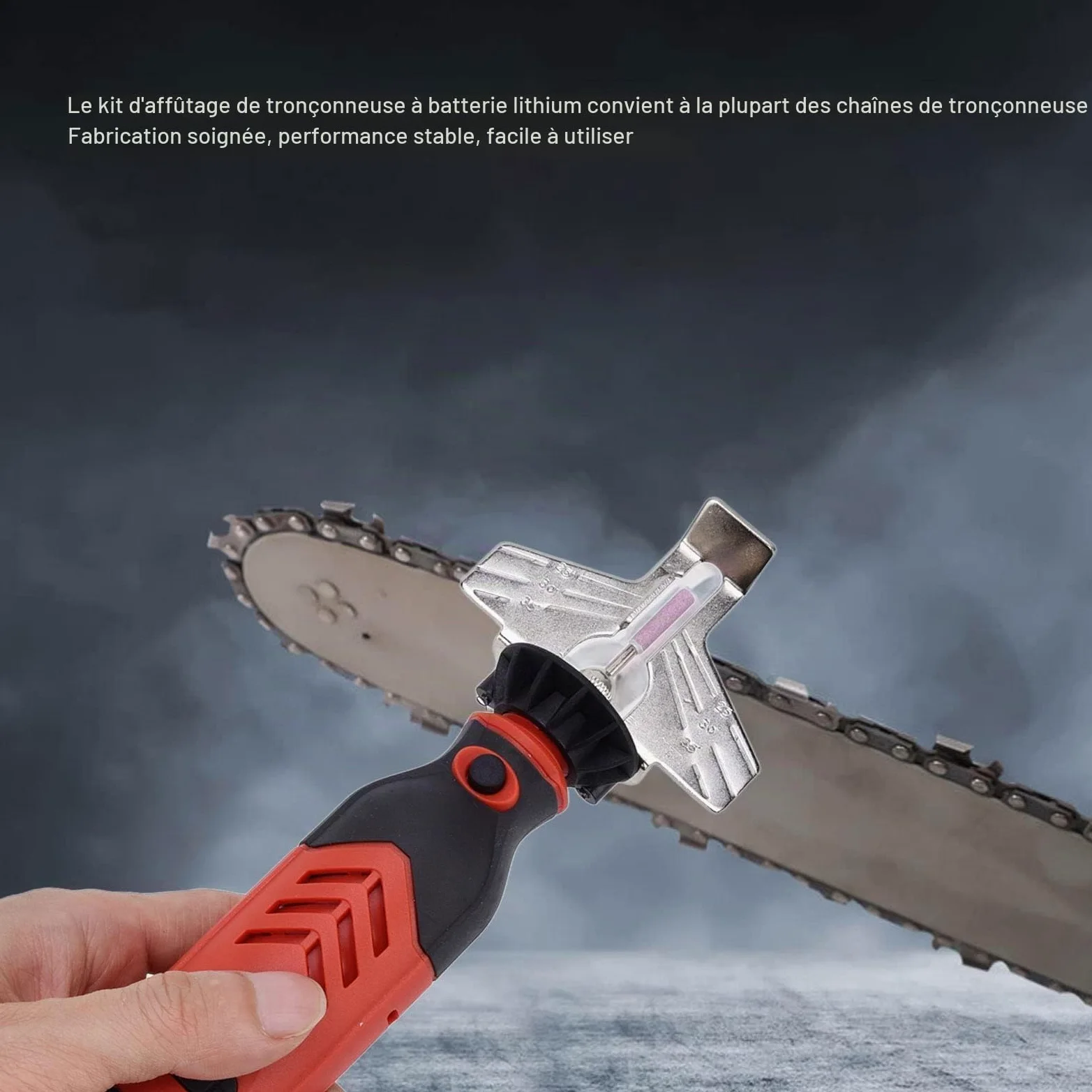 Affûteur de Tronçonneuse électrique, Affûteur de Tronçonneuse sans Fil USB Affûteur de Tronçonneuse Ensemble D'affûtage de Tronçonneuse Ensemble D'outils D'affûtage de