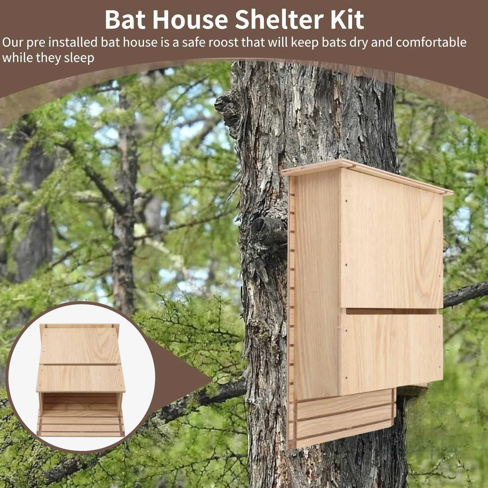 Kit Maison pour Chauves-souris, Abri souris, Fournitures de Construction