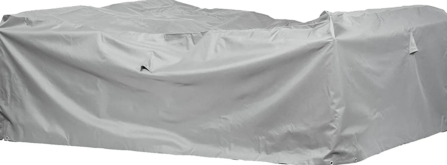 Housse salon de jardin rectangulaire 275x215x80 cm | Oxford 600D imperméable, anti-UV, résistant à la déchirure avec cordon de serrage