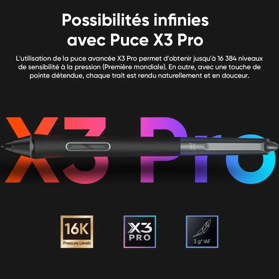 XPPen Deco Pro MW (Gen 2) Tablette Graphique Bluetooth 5.0 16K Niveaux de Pression Sans Écran