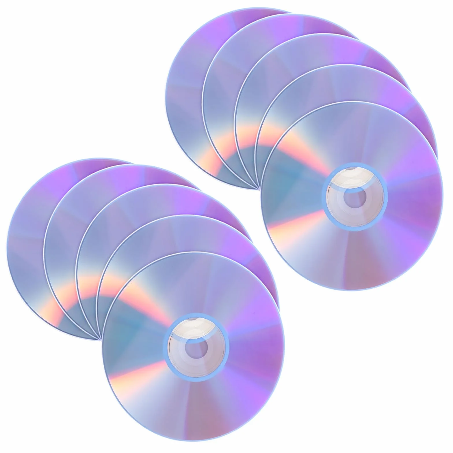 Lot de 10 DVD-RW Vierges Réinscriptibles pour Stockage Numérique