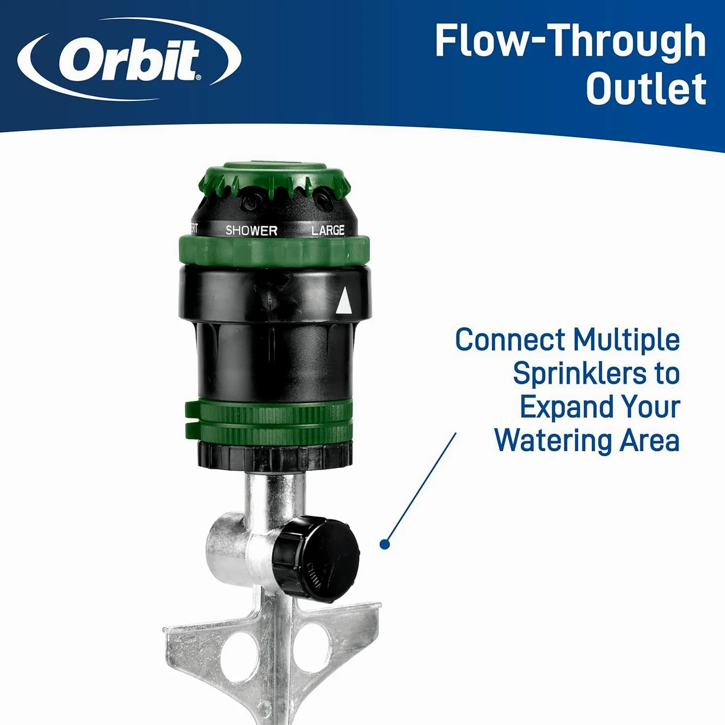 Orbit 58573N Arroseur Engrenages H2O-6, Spike B 58573, Vert, Lot de 2