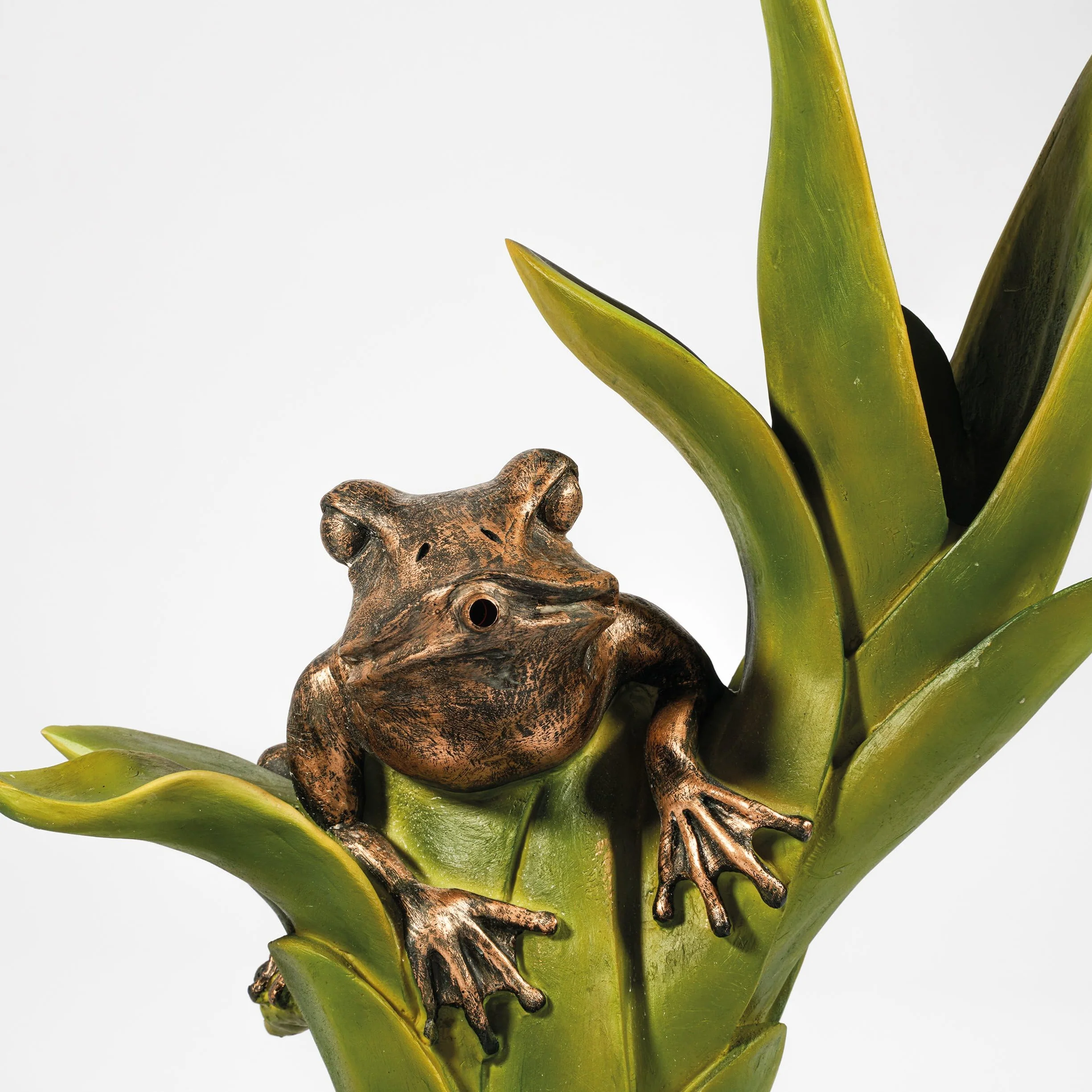 Esotec fontaine solaire grenouille assise statue jardin pompe submersible 22 cm