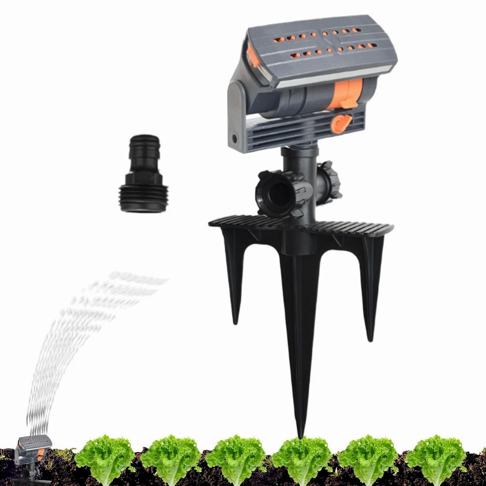 Arroseurs Oscillants De Pelouse Système D'Irrigation | Asperseur De Gazon Jardin Espace Extérieur Sol Parterre De Fleurs Ferme Et Terrasse