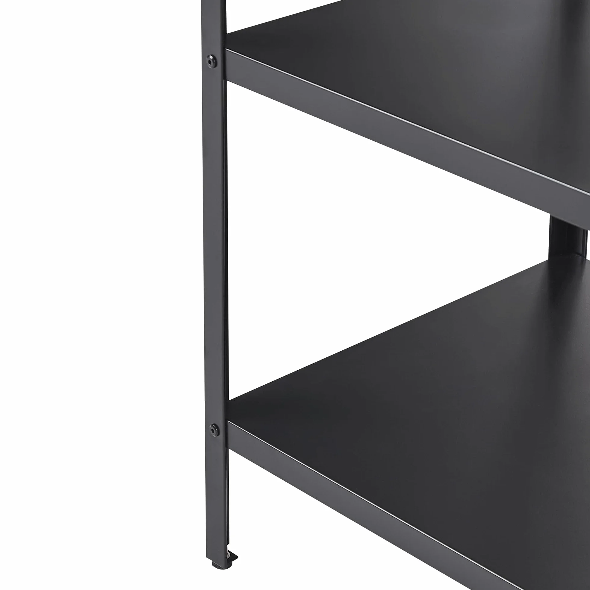 Beliani Commode de Jardin Îlot en Acier INOX Noir 80 x 50 x 92 cm Vilama