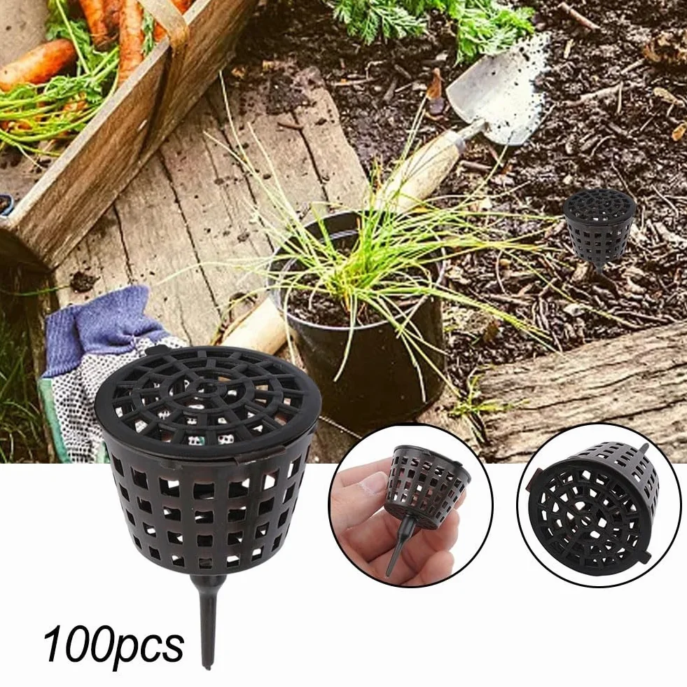 Paniers d'engrais pour bonsaï Lot de 100 avec couvercle, boîtes à libération lente pour plantes grasses