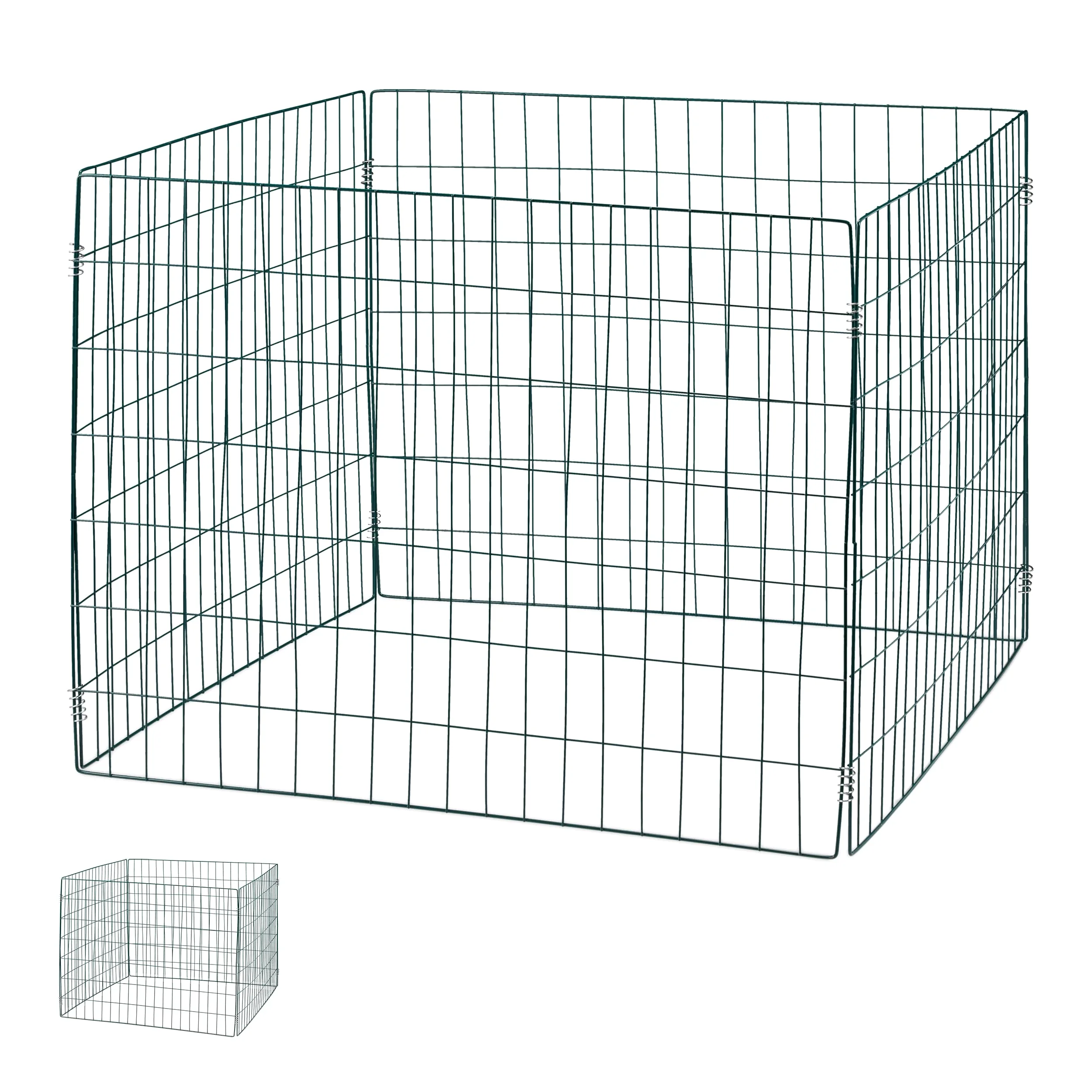 Relaxdays Composteur de Jardin, Lot de 2, en métal (Acier), 560 litres, H x L x P : 70 x 90 x 90 cm, Vert