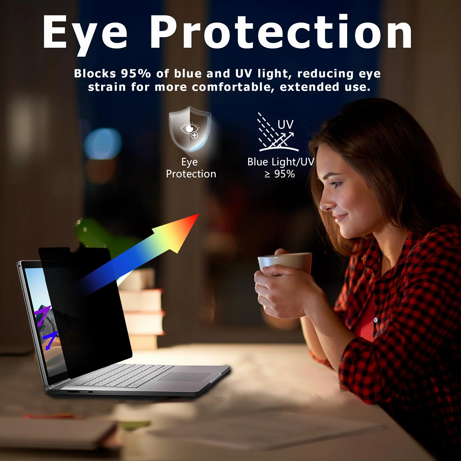 Adeway Film de protection d'écran anti-reflet pour Surface Go 3/2/1 12,4" magnétique anti-espion