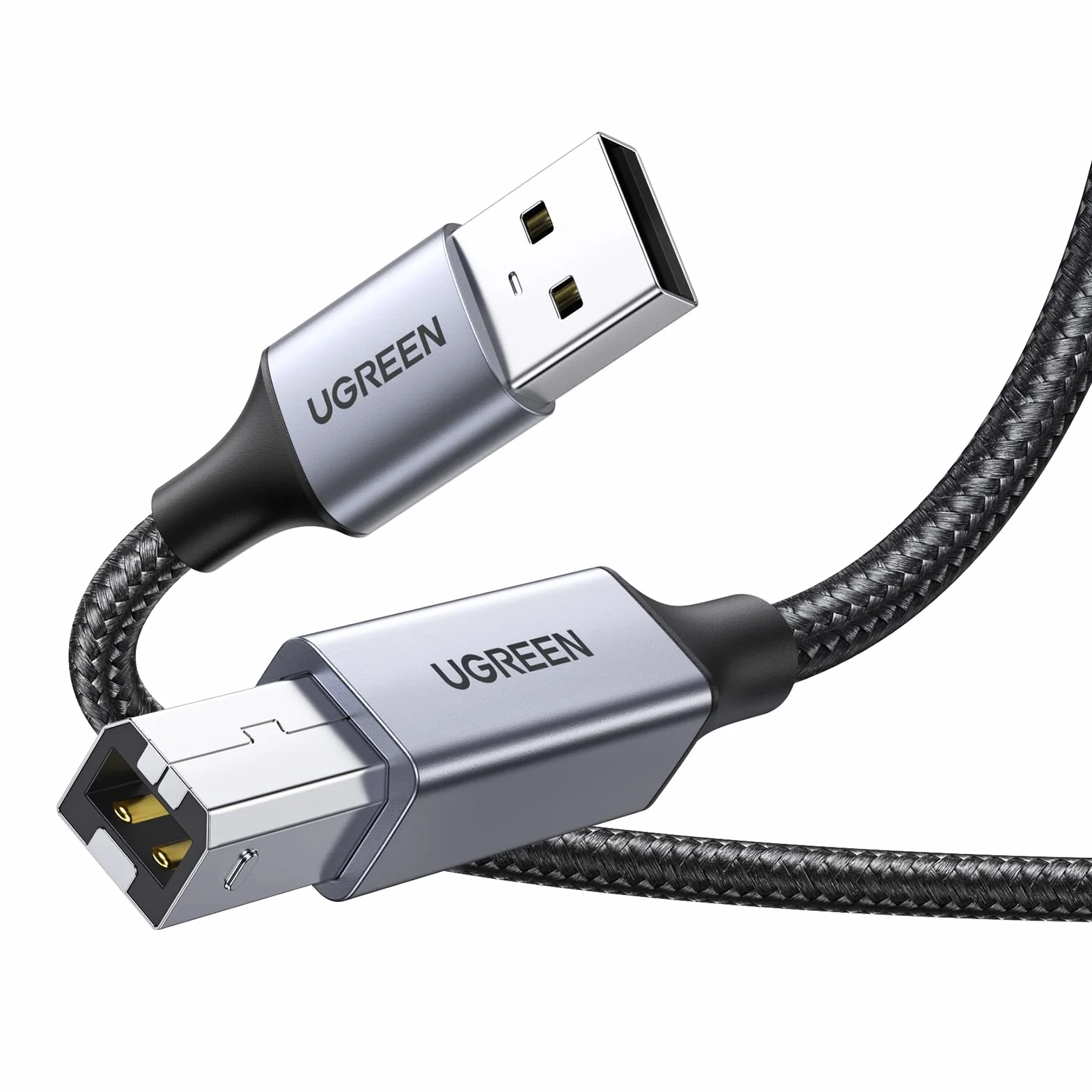 UGREEN Câble Imprimante USB 2.0 A vers B Nylon Tressé 2M