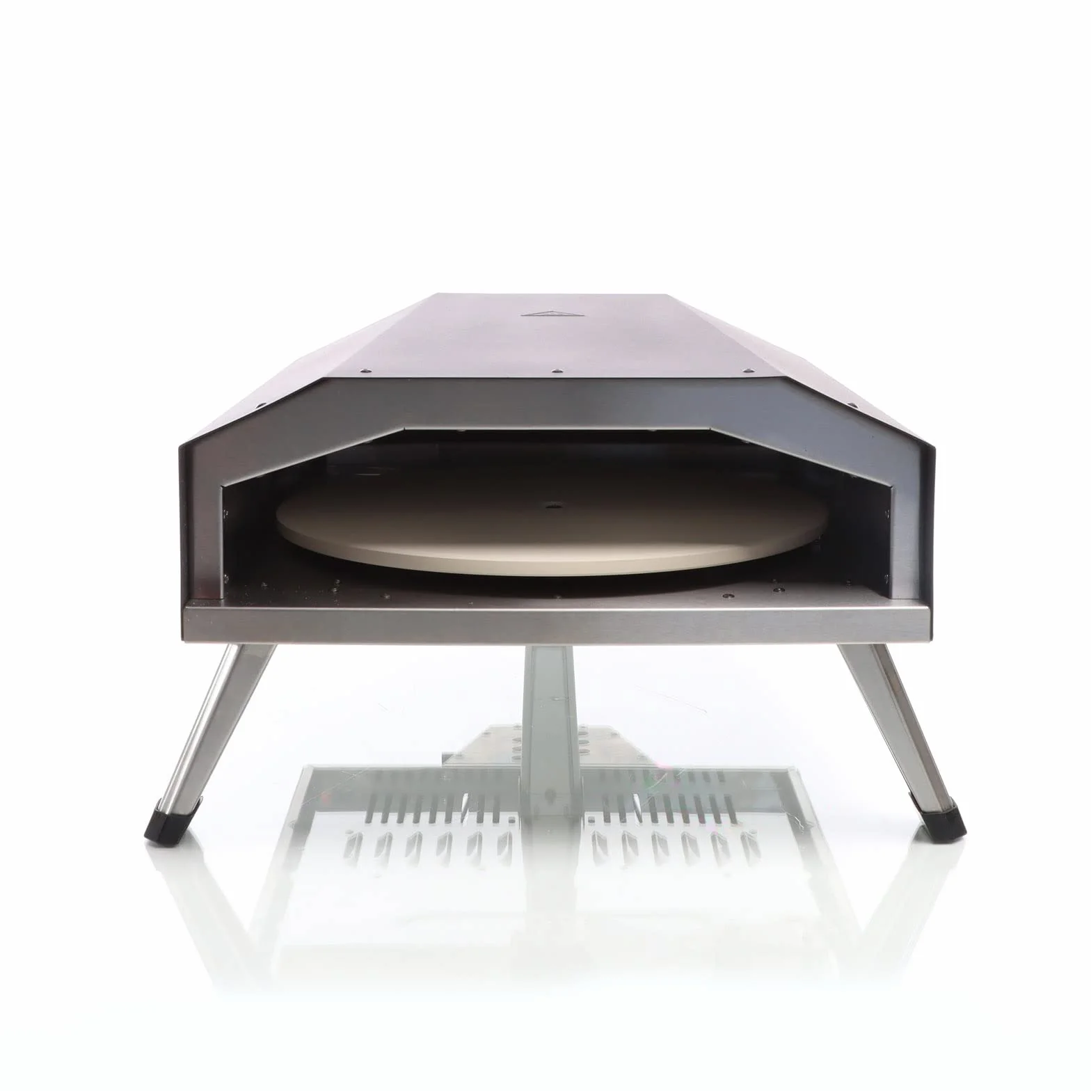 Gas Pizzaofen mit Pizzastein Ø330mm Drehfunktion tragbar für Garten Outdoor