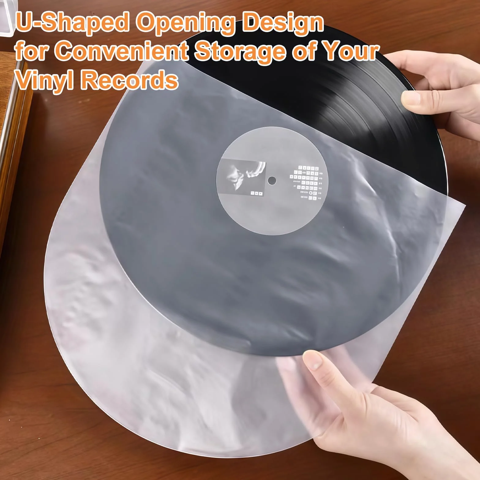 Lot de 50 Pochettes Vinyle 7 Pouces 45 Tours Transparentes Antistatiques Protection LP 18x18 cm