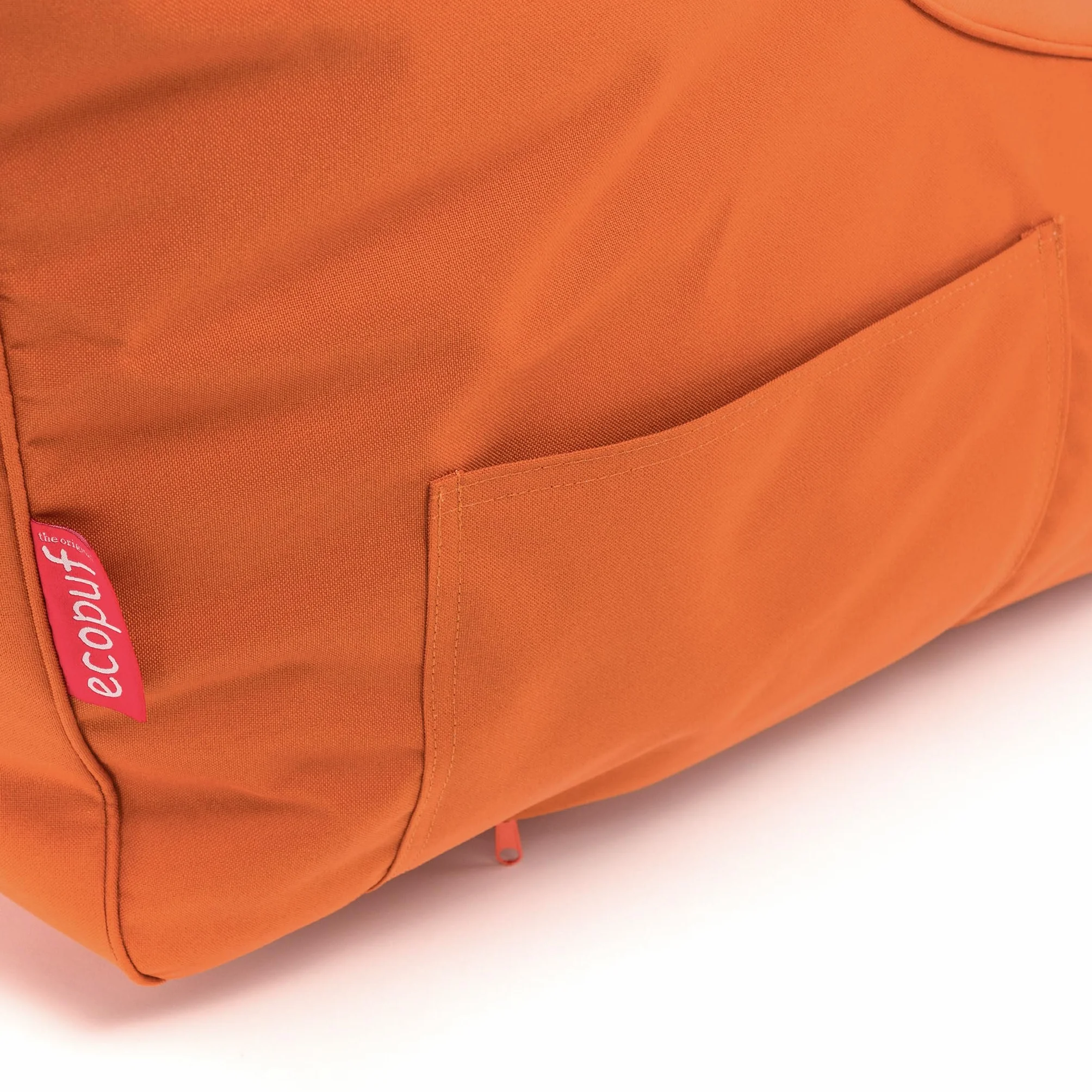 Ecopuf Master Canapé Pouf Outdoor Chaise Longue 115x65x60cm Orange foncé M15