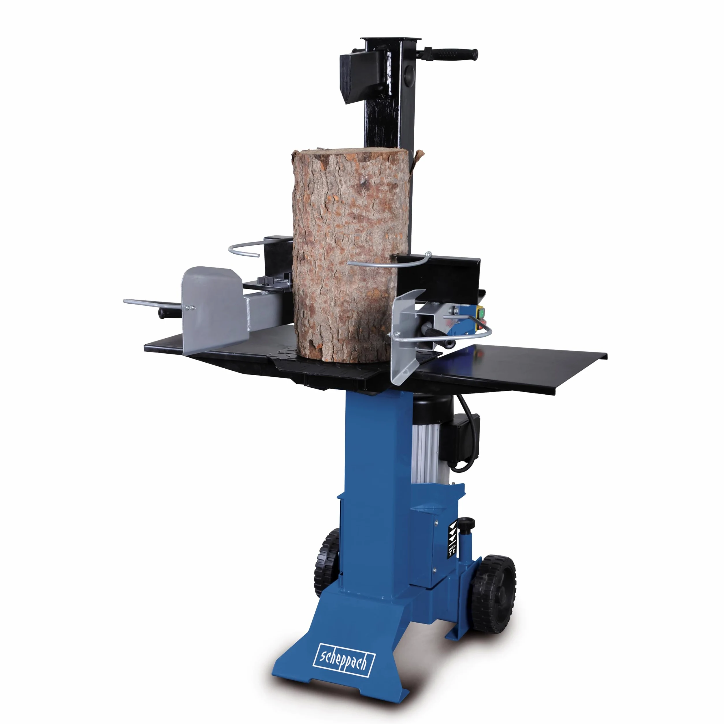 Scheppach Fendeur hydraulique HL730 400V Pour bois jusqu'à 495mm | 7 tonnes de puissance de fendage | 2,1 KW | Fendeur de bois de chauffage 400V