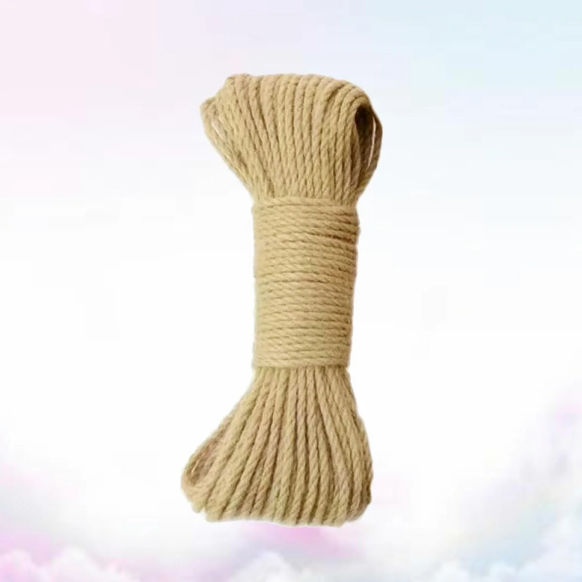 Mikikit Corde De Jute Épaisse Naturelle De 30 M Diamètre 8 Mm Solide pour Lartisanat Lemballage De Noël La Fleuristerie Et Le Regroupement