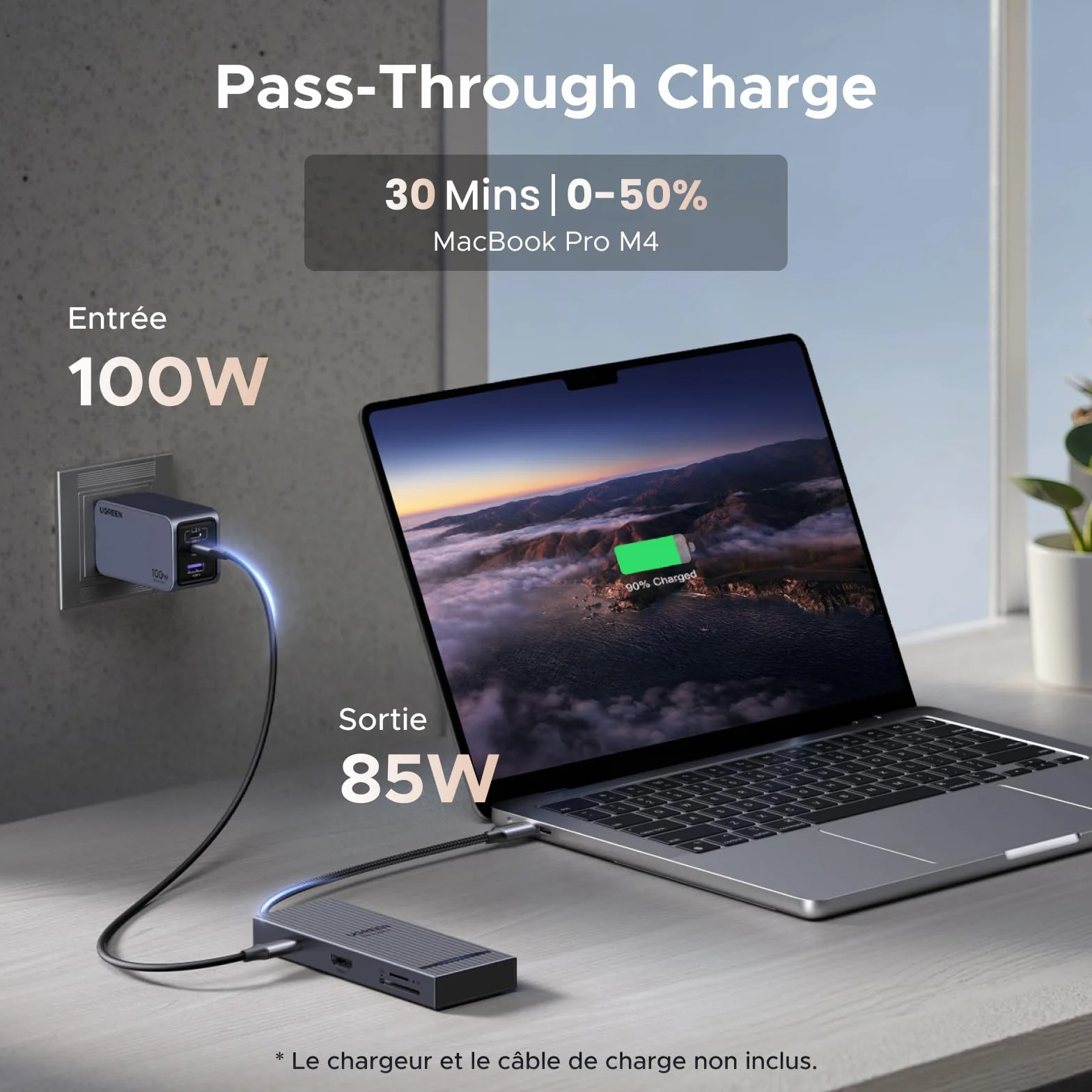 UGREEN Revodok Pro 108 10Gbps Hub USB C HDMI 4K 60Hz Lecteur de Carte SD TF PD 100W Adaptateur Multiport USB3.2 8 en 1 Dock USB C