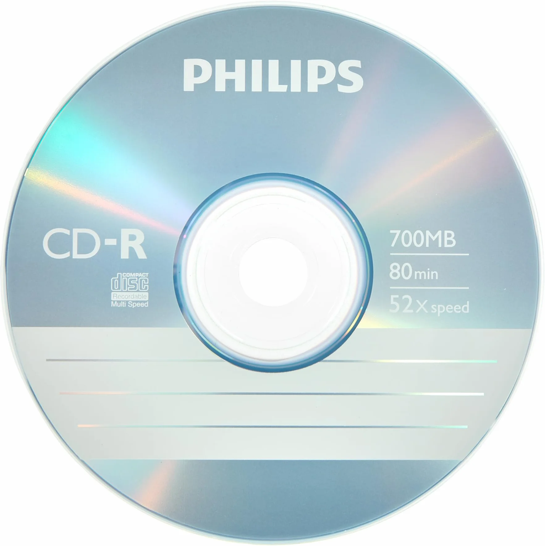 Philips CD-R High-Speed 700MB 80min 52x Cake Box 10