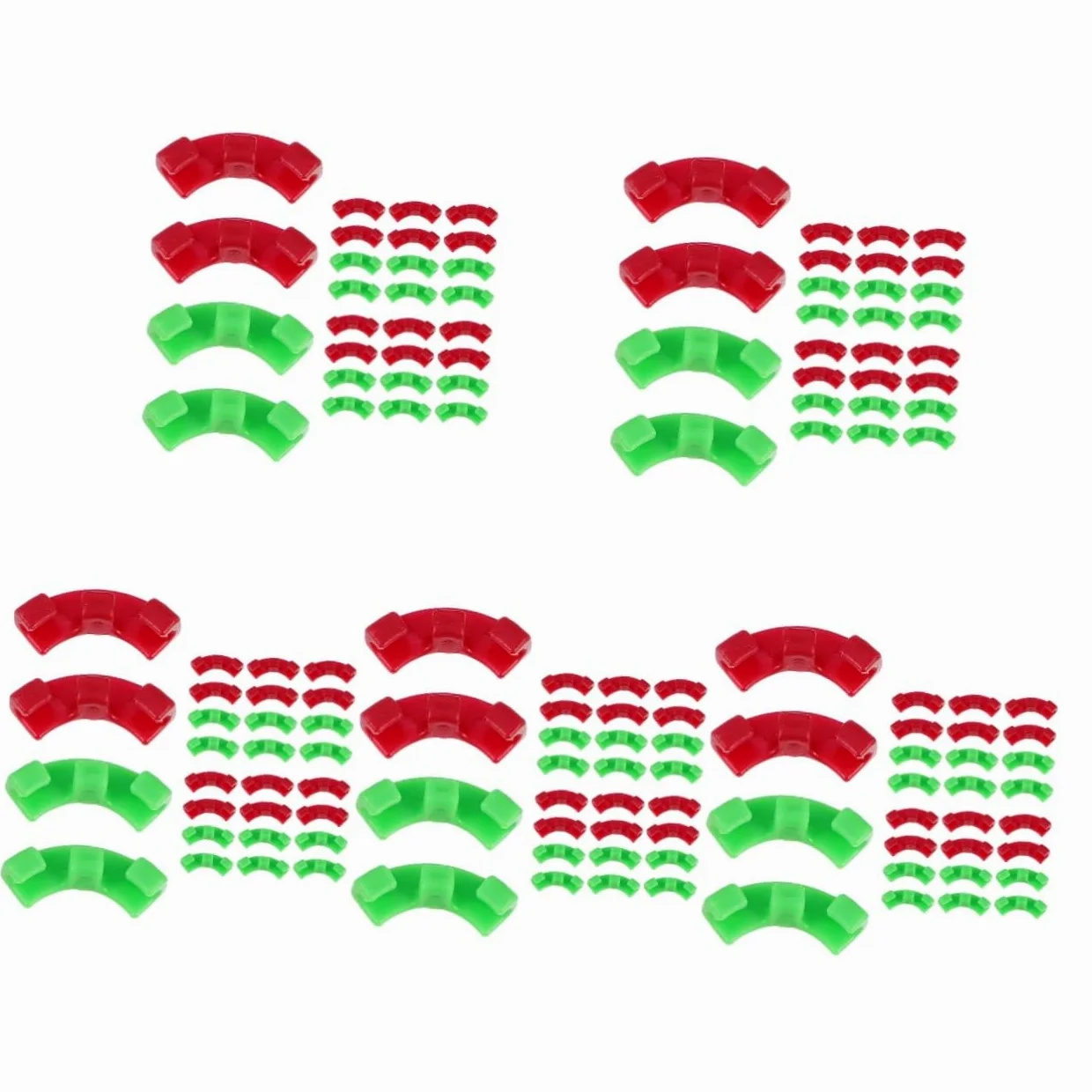 HANABASS 5 Ensembles Clips De Support pour Tiges De Plantes Outil De Jardinage pour Formation Et Redressement des Plantes Fixation Facile pour Vignes Et Arbres Accessoires De 60 Pièces * 5