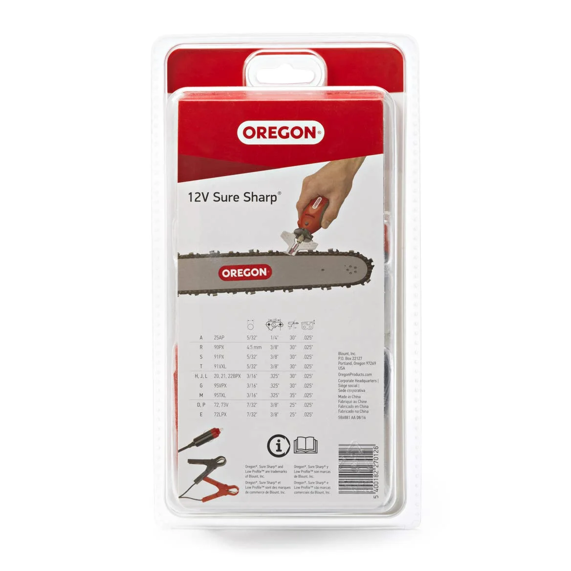 OREGON Affûteuse 12 Volts pour Chaîne de Tronçonneuse (585015)