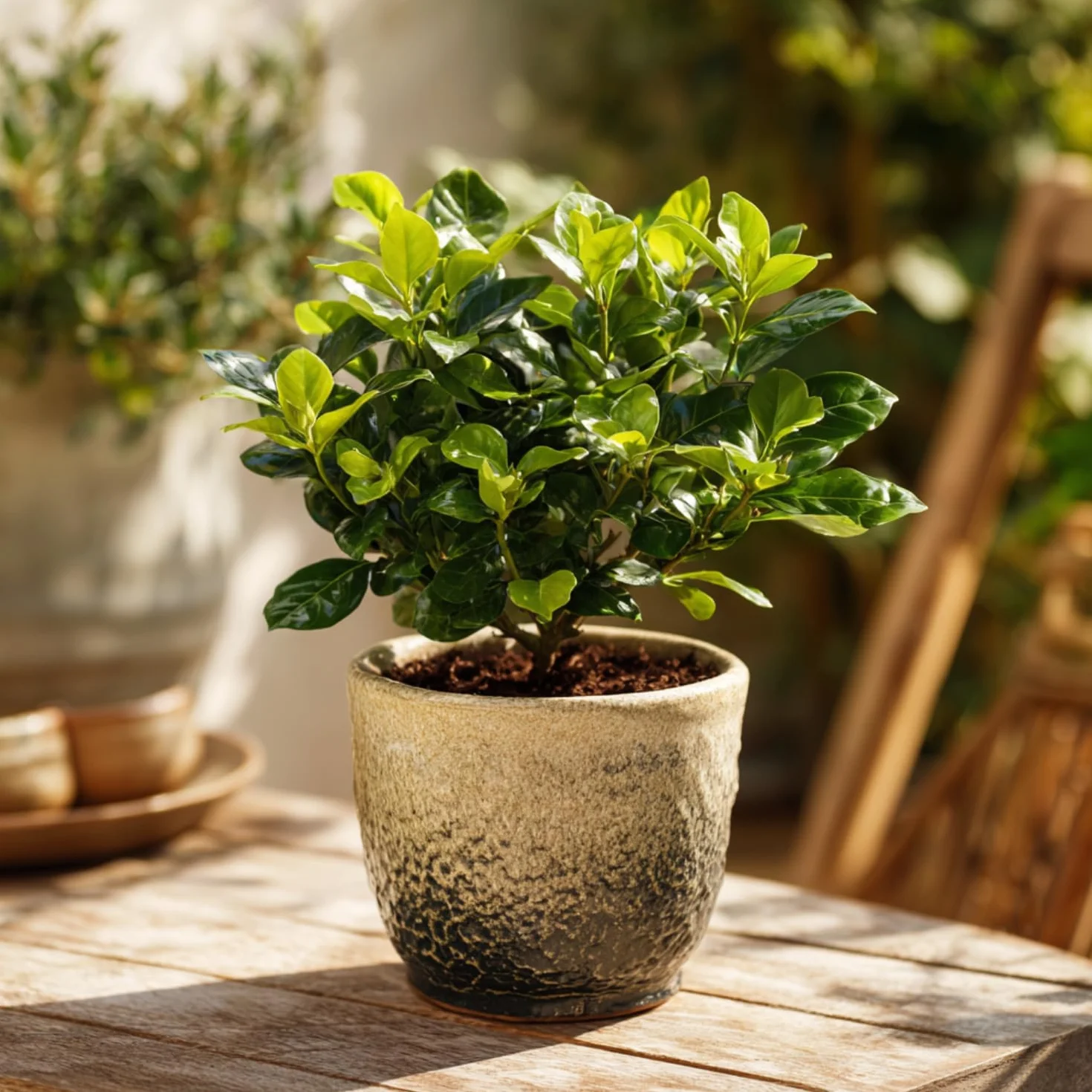 Gardenia Jasminoides Set de 2 Plantes d'intérieur Pot 13cm Hauteur 20-30cm
