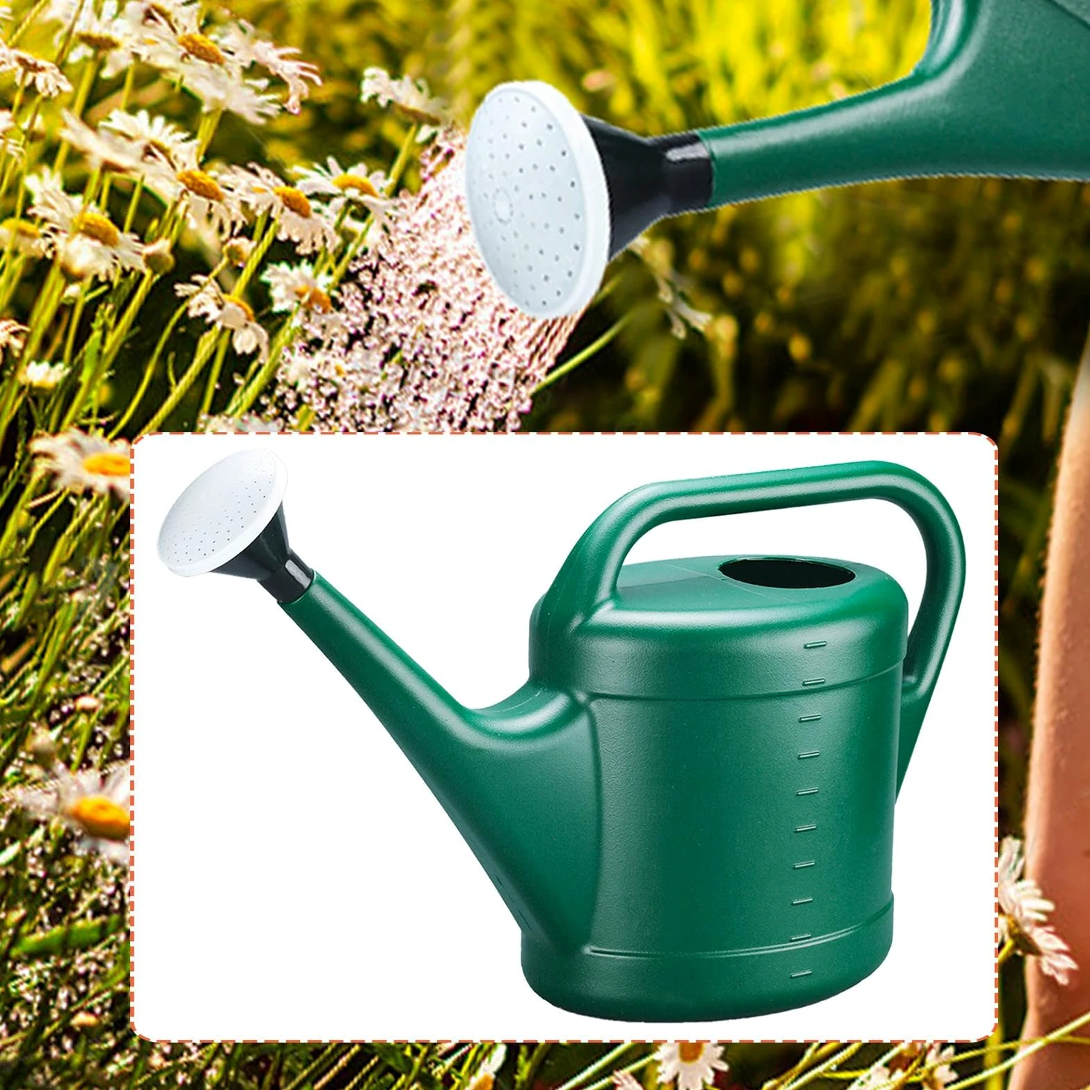 Homyl Arrosoir Doté d'un Bec Long Buse Détachable Poignée Confortable Matériau PP Étanche Adapté à L'Arrosage des Plantes D'Intérieur et Extérieur Fleurs Lé, 10l