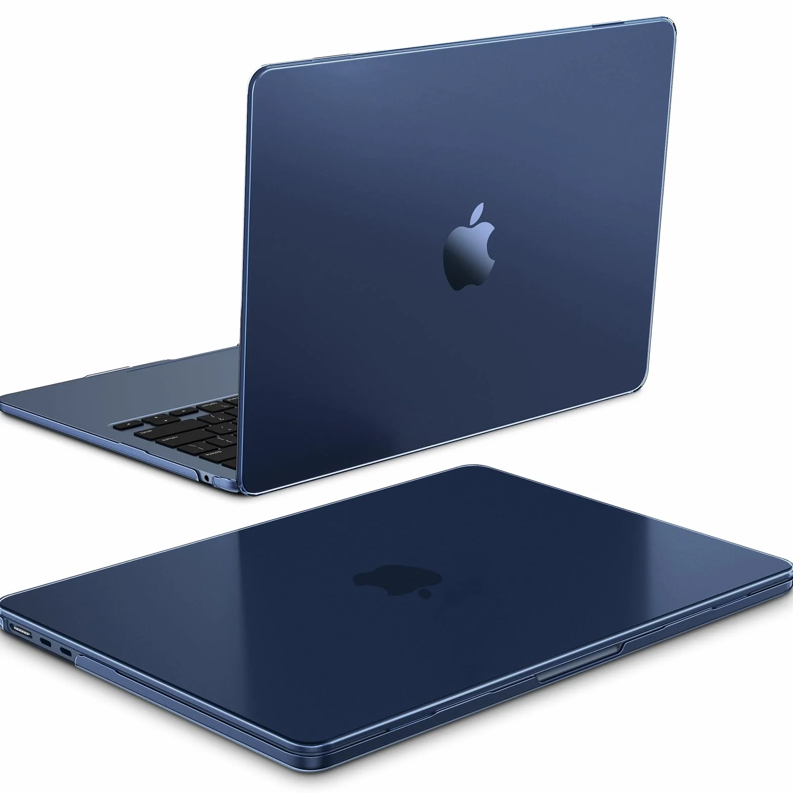 FINTIE Coque MacBook Air 13.6 Pouces M5 M4 M3 M2 2026 2025 2024 2022 Ultra-Fin Finition Givrée Anti-Empreinte Digitale Minuit
