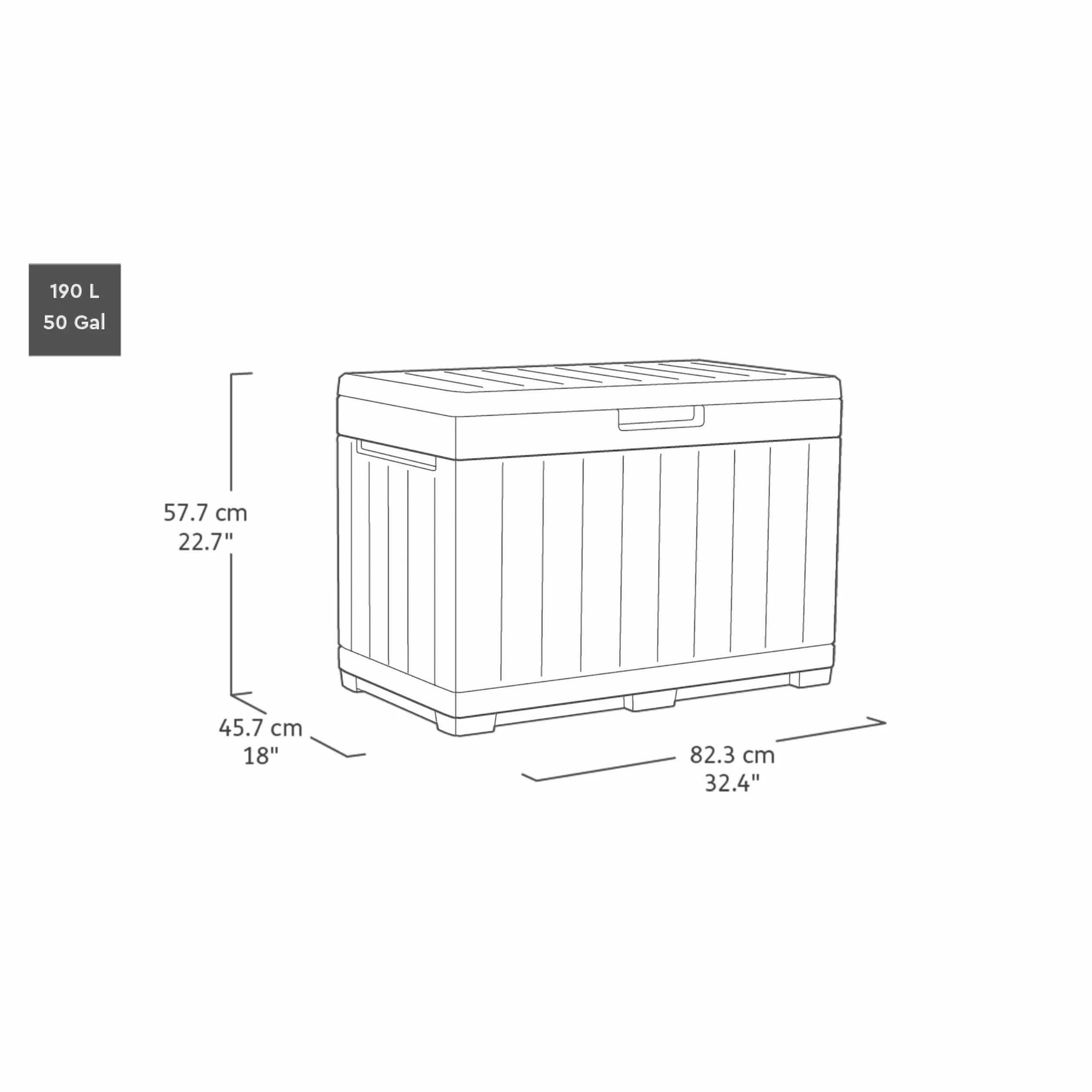 Keter Kentwood 50G Marron
