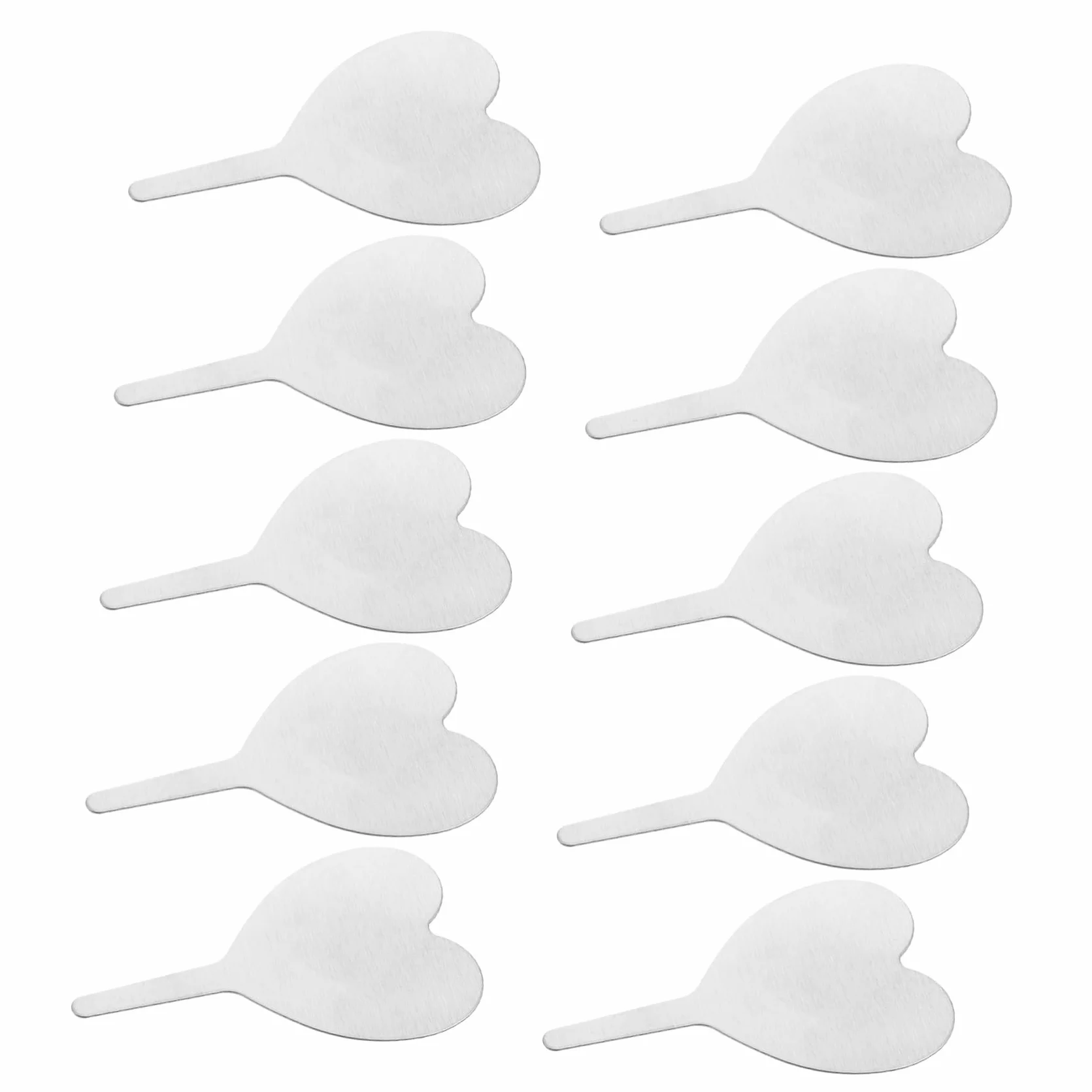 ibasenice 2 Ensembles Étiquettes Métalliques Végétales Balises De Pieu Planche Étiquettes D'identification De Plantes Étiquette De Plante De Tableau Silver Acier Inoxydable 50 Pièces * 2