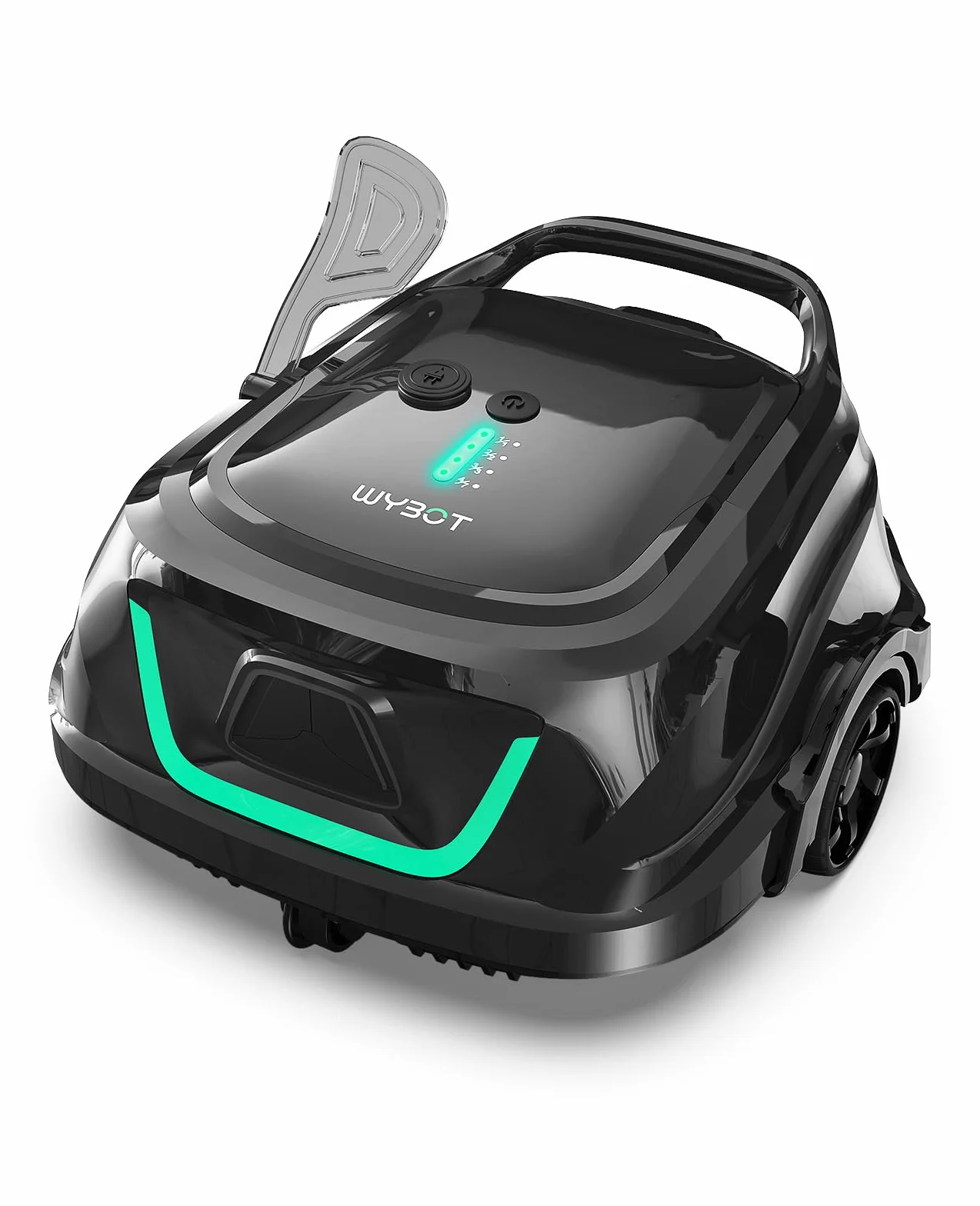 WYBOT A1/OS2010 Robot Piscine sans Fil pour Piscines Hors-Sol, Aspirateur Automatique, 120 Min Autonomie, Double Filtration, LED, 4 Modes