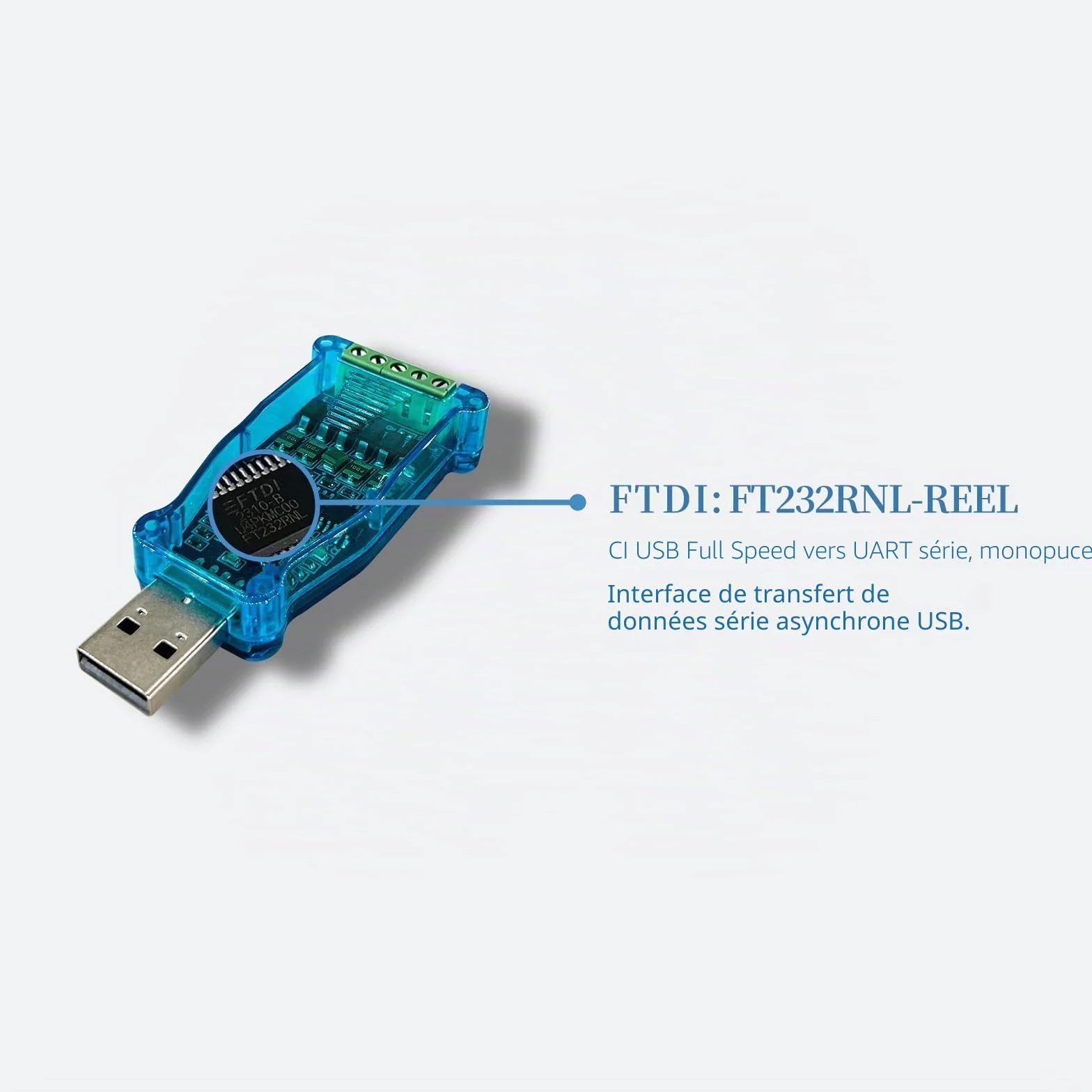 DSD TECH SH-U11 Convertisseur USB vers RS485 RS422 FTDI FT232R Modbus