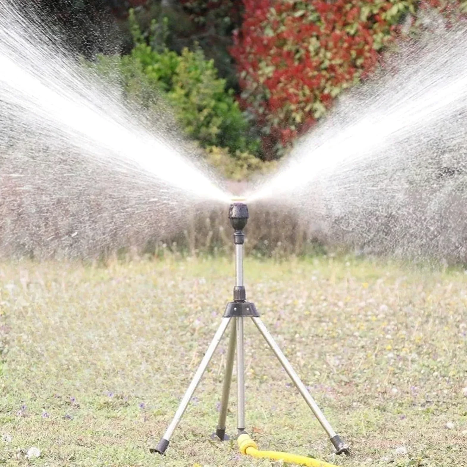 Asperseur Arrosage Trépied d'irrigation Rotatif à 360 degrés | Support télescopique for pelouse de jardin, tête d'arrosage automatique for jardinage
