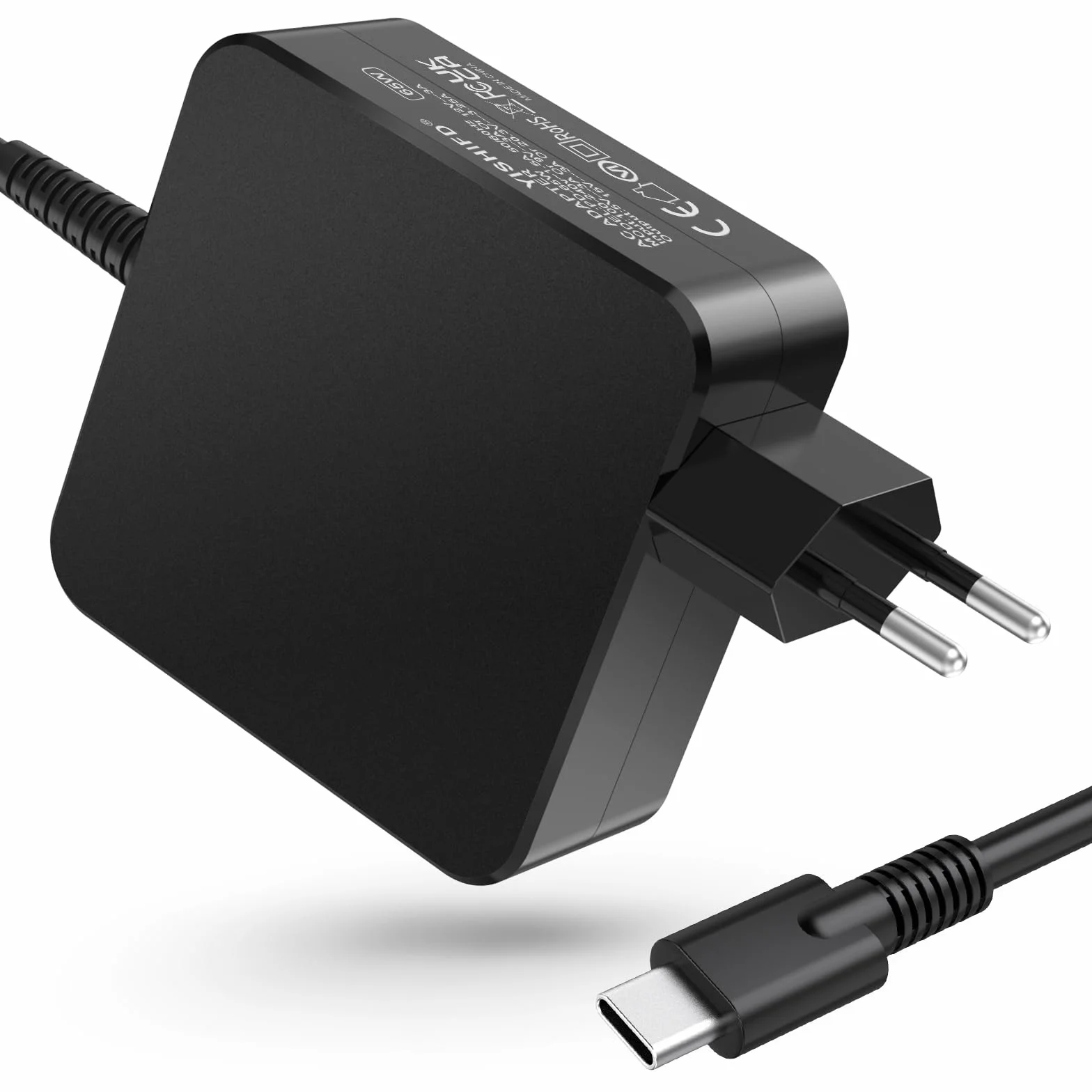 Chargeur USB C 65W pour ASUS Lenovo Thinkpad Yoga Huawei Matebook MacBook Pro Air HP Chromebook Acer Chromebook Google Samsung