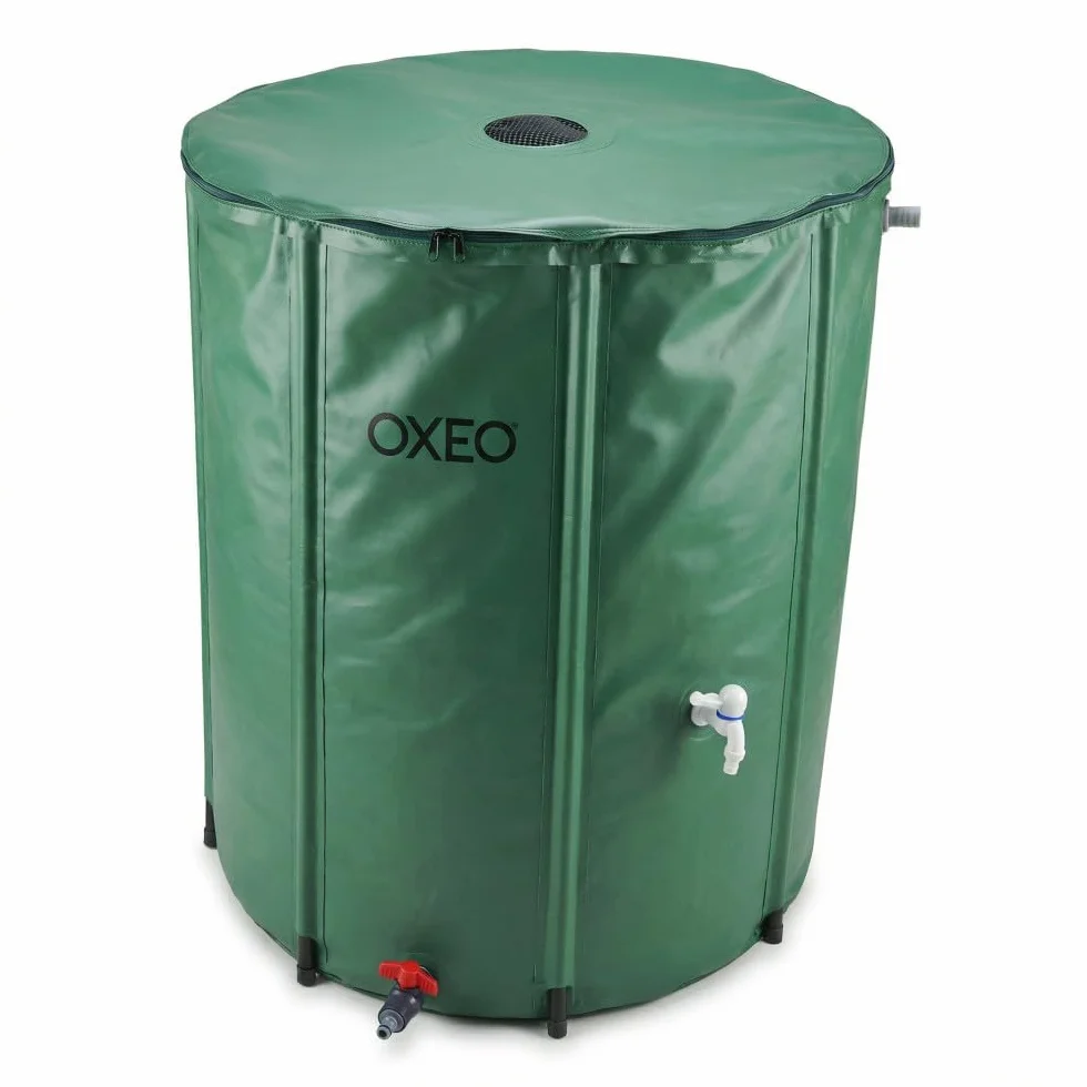 Oxeo Réservoir Récupérateur Eaux de Pluie 550 Litres Cuve Souple PVC Armé Pliable