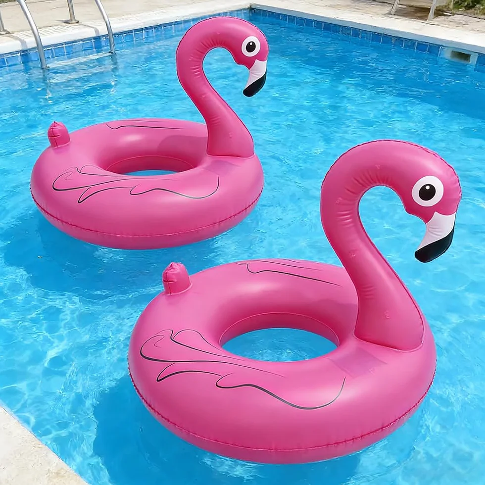 Flamant rose flottant Éclairage solaire de piscine IP68 Gonflable Lumière solaire