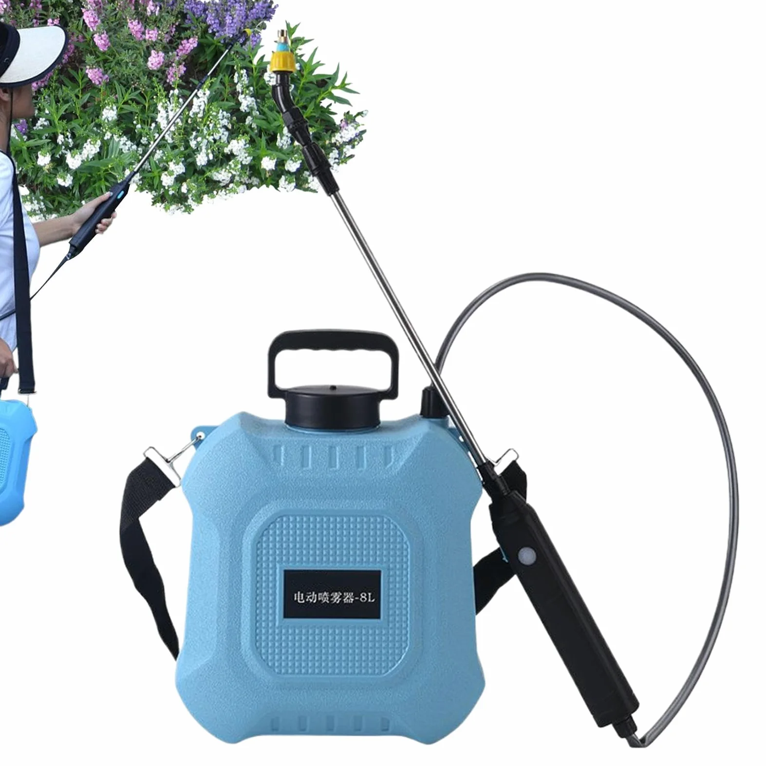 Pulvérisateur de jardin sans fil Réservoir D'Eau 5/8 L, Réglable | Pulvérisateur Électrique À Pompe Grand Réservoir D'Eau pour Arrosage Brumisation Nettoyage Extérieur Terrasse Pelouse