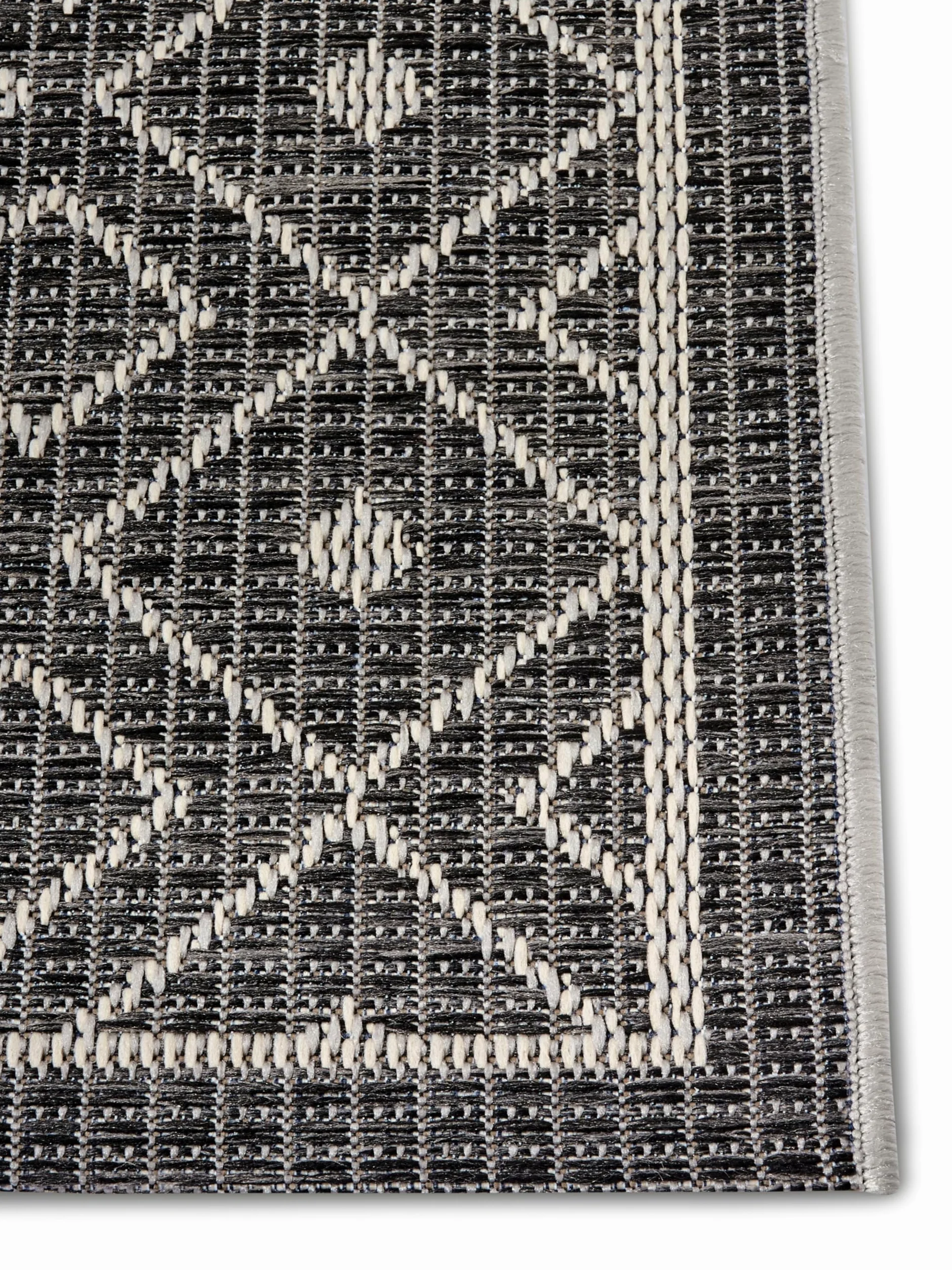 HANSE Home Lahal Tapis d'extérieur résistant aux intempéries, Motif géométrique Moderne, en Losanges, imperméable, Robuste, Tissu Plat, pour Jardin, Balcon, terrasse, Salon, Gris Beige, 190 x 290 cm