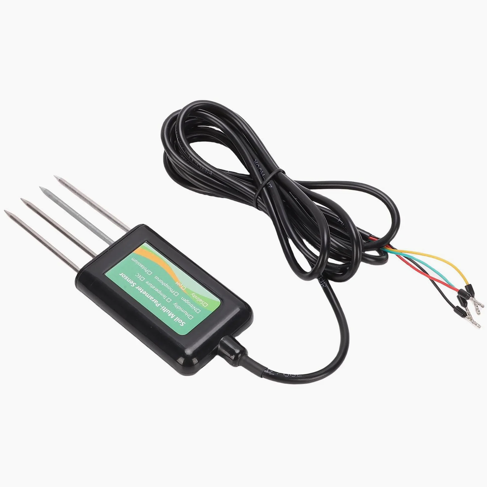 Testeur de PH de Sol NPK, Capteur de Sol IP68 8 en 1, RS485 Modbus RTU pour la Détection de la salinité EC de la Température d'humidité du Sol en Temps Réel