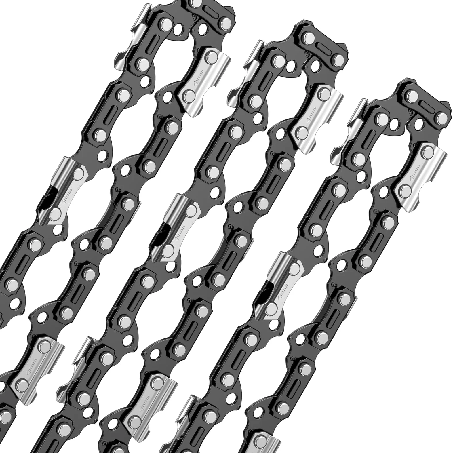 Lot de 3 X 45cm Chaînes 0.325" 68 Maillons d'Entraînement 1.3mm 050