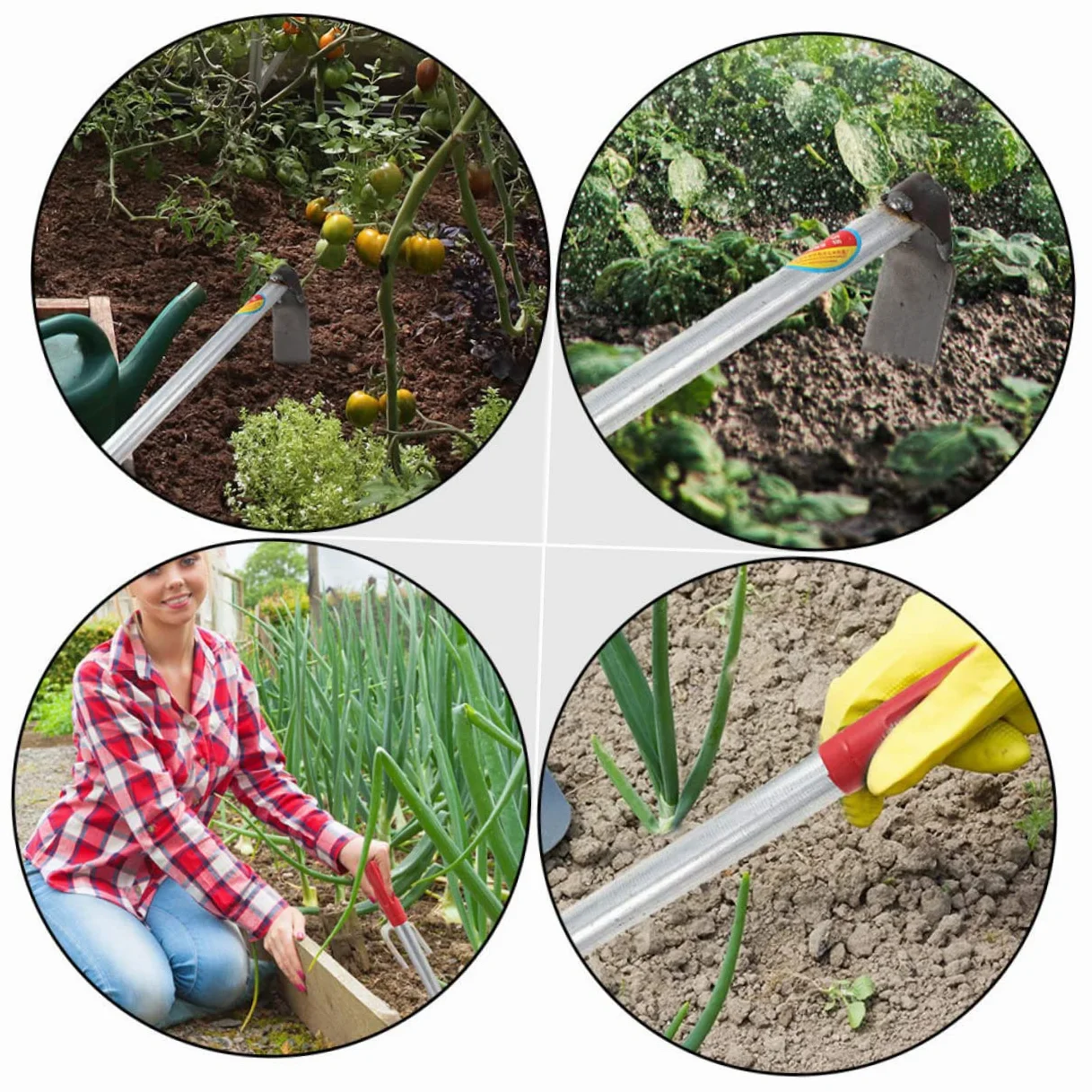 BESPORTBLE Mini Houes de Jardin Houe à Main en Acier Inoxydable Lot de 2 pour Ameublir le Sol et Désherber , pour Jardin et Bonsaï | Houe à Désherber, Petite Houe pour Bonsaï et Terre, Usage Bureau ou École