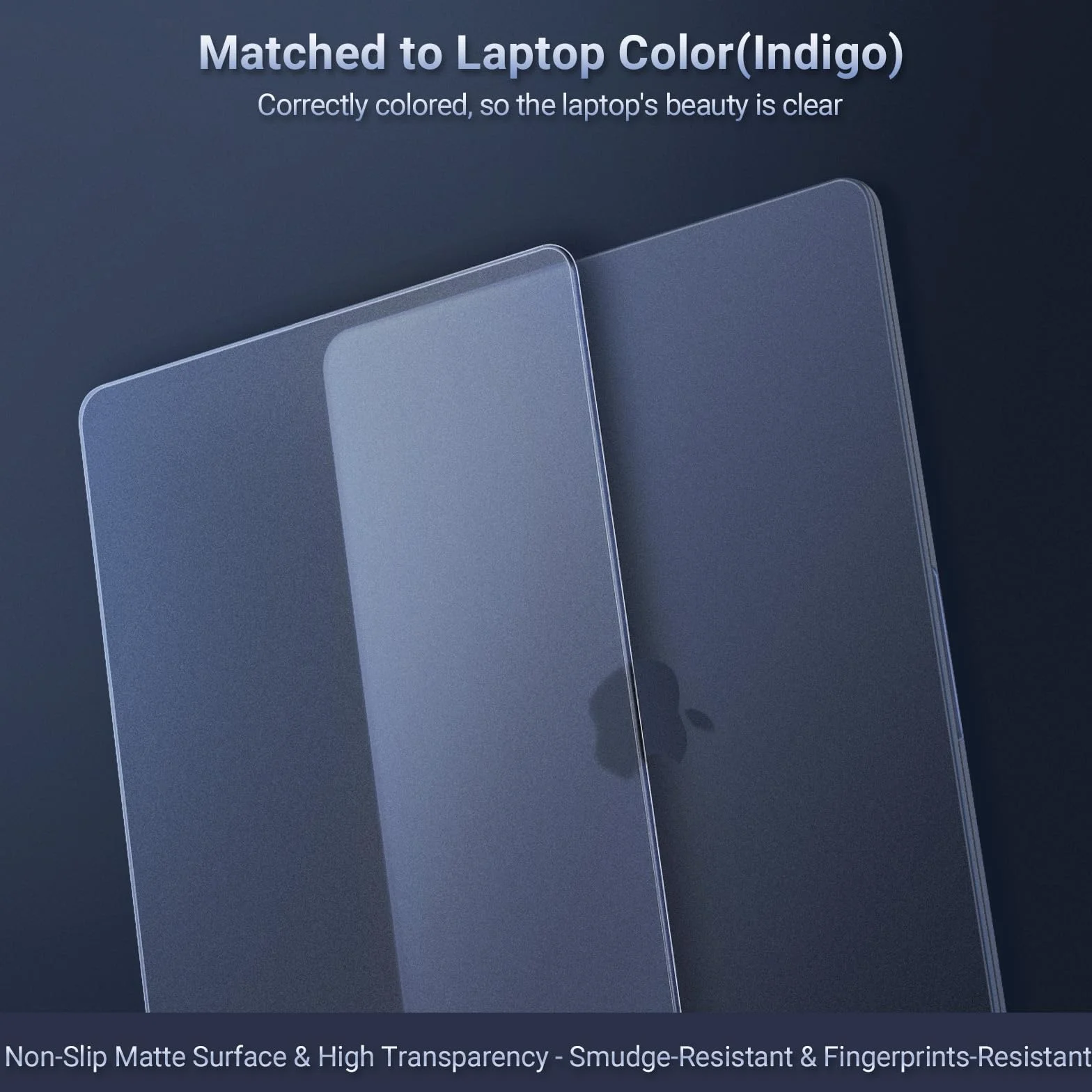 MOSISO Coque Compatible avec MacBook Neo 13 Pouces 2026 A3404 Puce A18 Pro, Rigide Ultra-Mince Naturel Anti-Empreintes, Indigo Clair